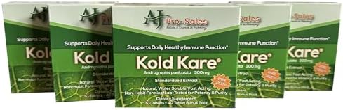 Daily Immune Health Function, 40 Count, 5 Pack - Effective Against Cold, Sinus, Allergy Symptoms | Non-Habit Forming | No Side Effects Kold Kare