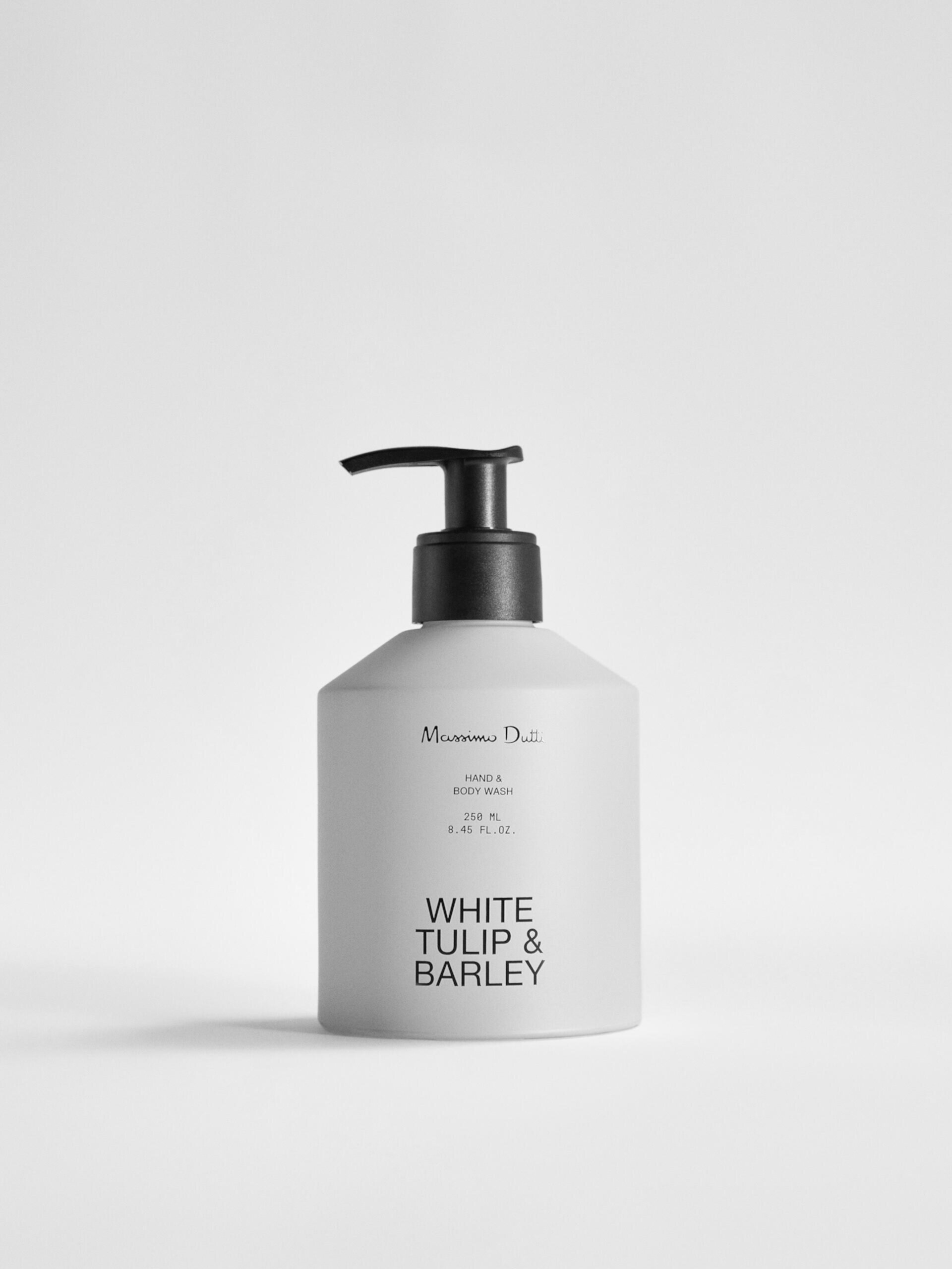 (250 ml) White Tulip & Barley liquid hand soap and body wash Massimo Dutti