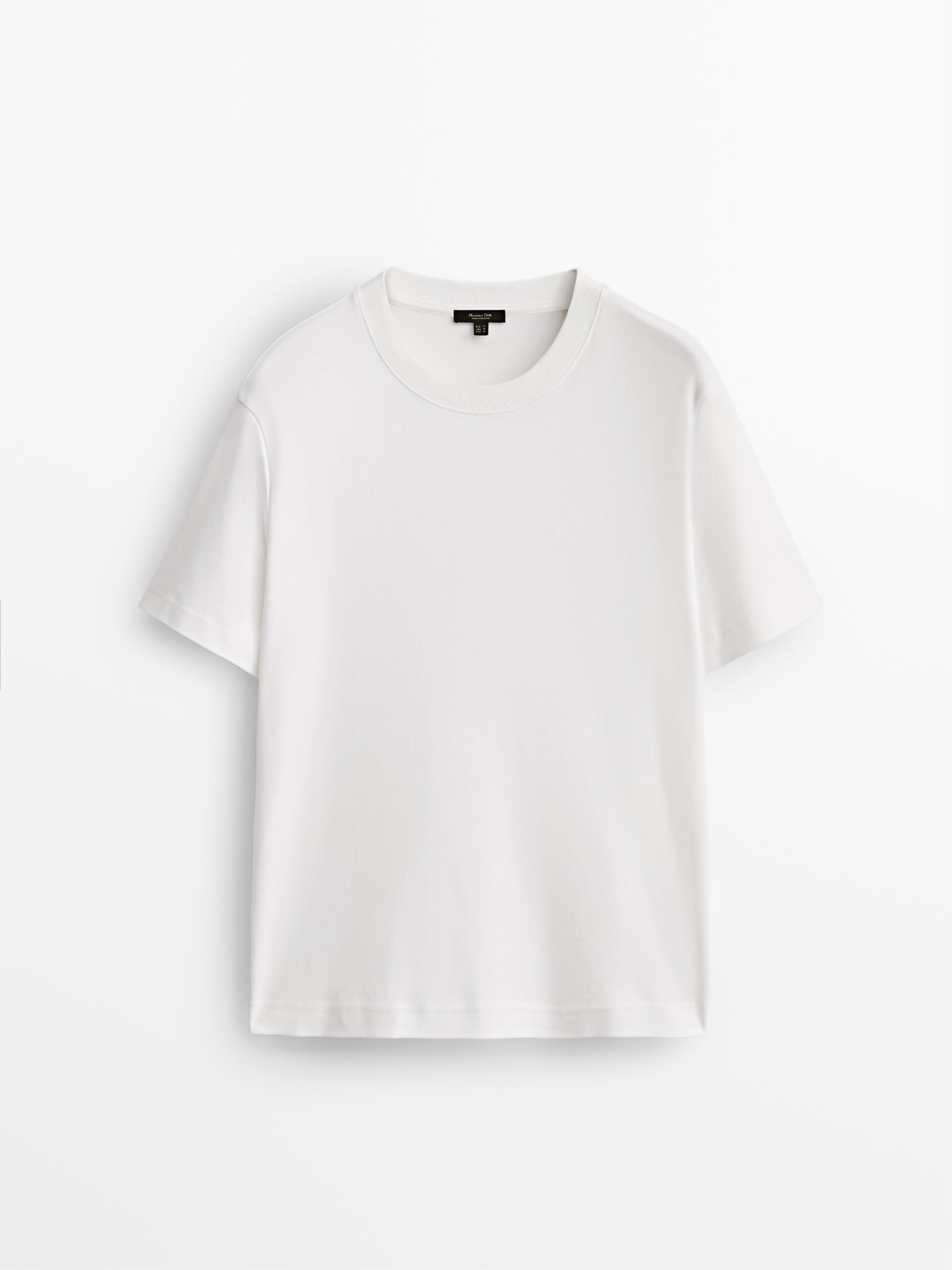 100% cotton short sleeve T-shirt Massimo Dutti