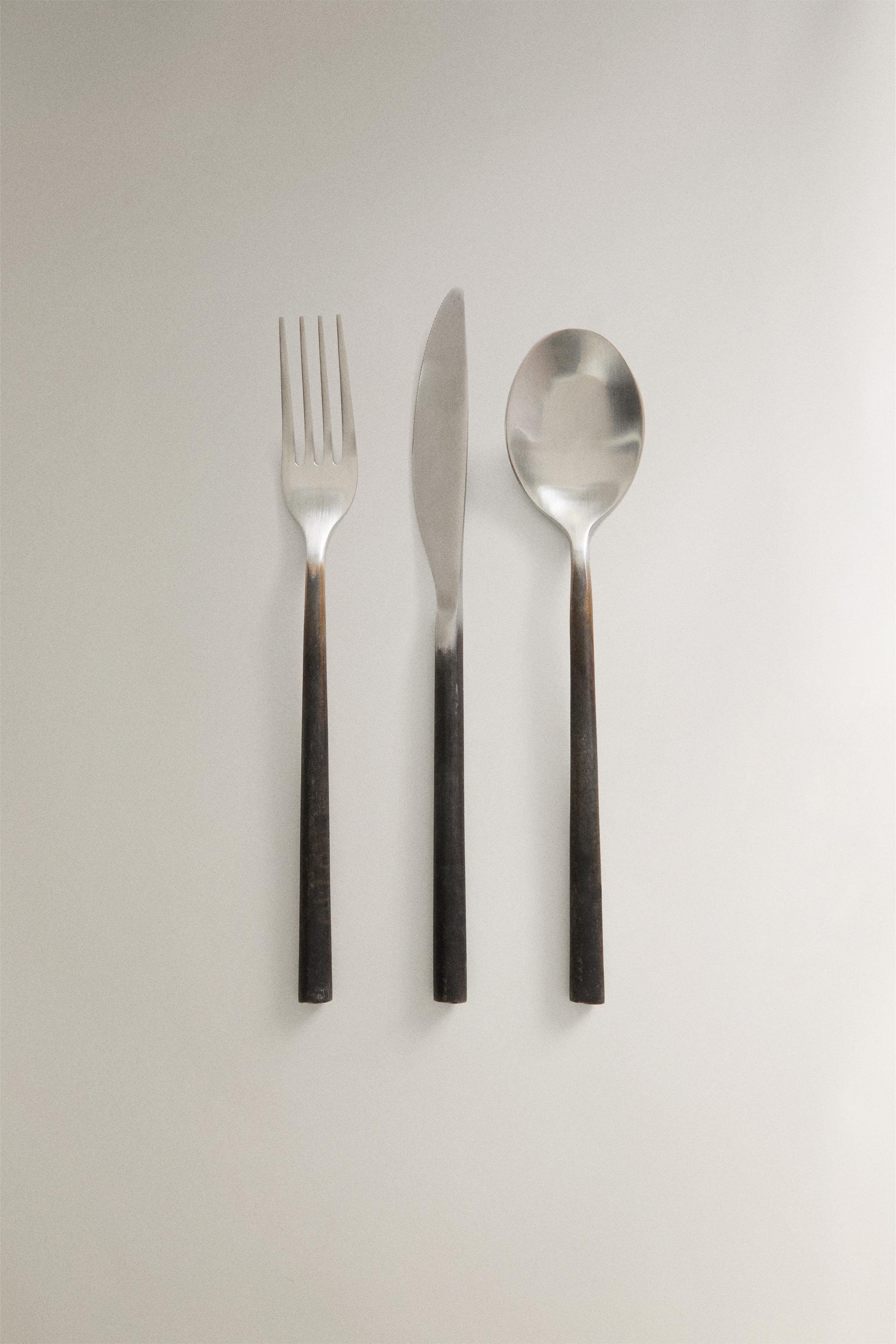 3-PIECE STEEL FLATWARE SET Zara Home