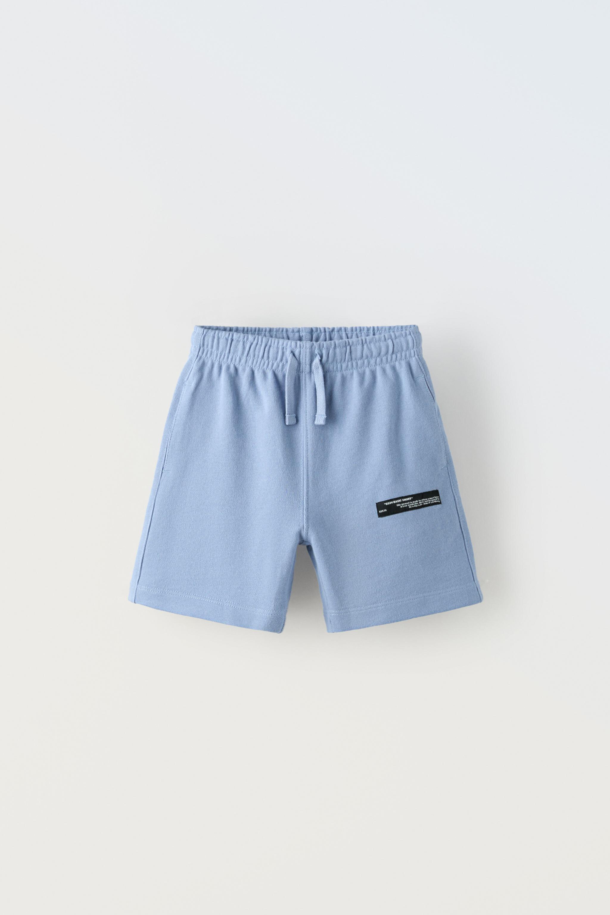  Детские спортивные шорты Zara BASIC SHORTS WITH LABEL ZARA