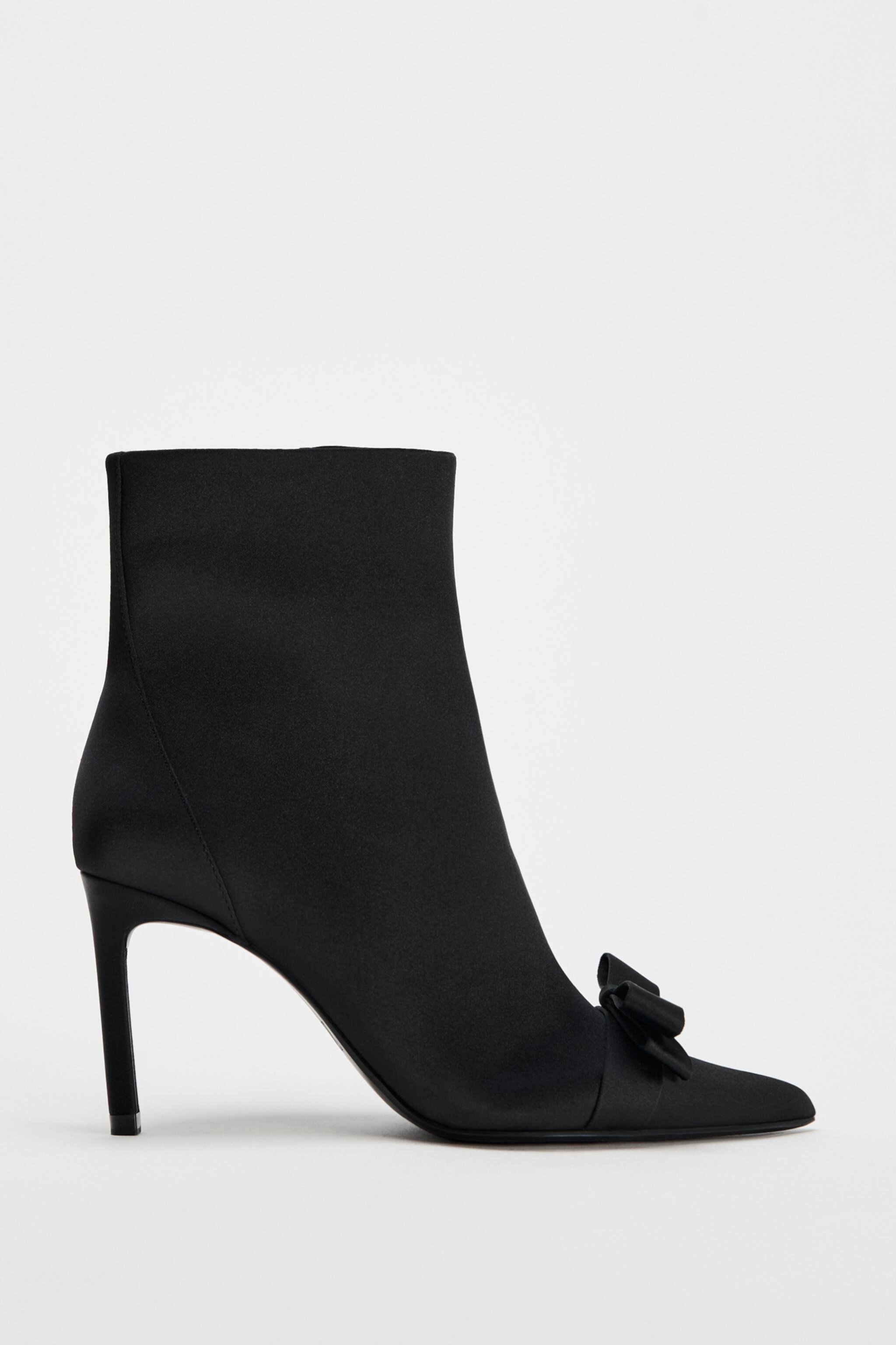 Женские Ботильоны на каблуке Zara BOW HIGH-HEEL ZARA