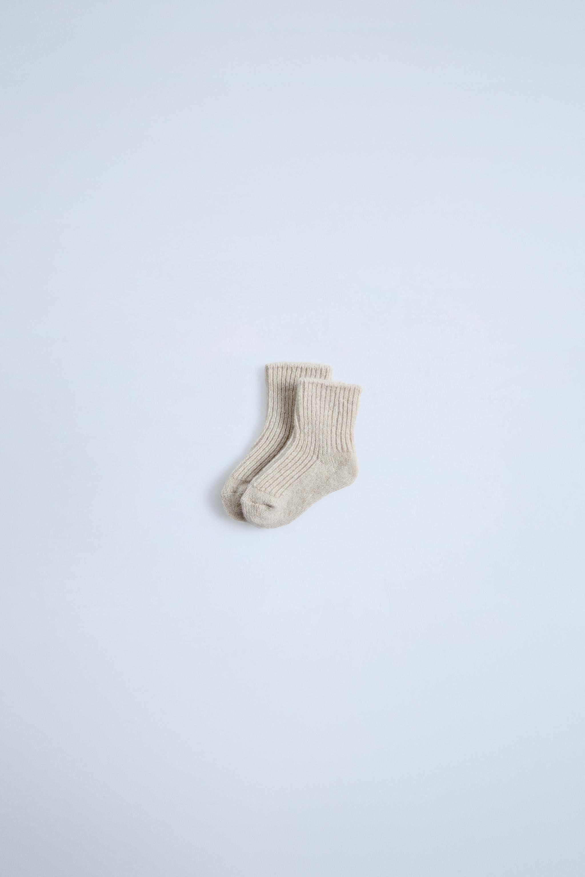 Женские Детские носки Zara CASHMERE BLEND SOCKS ZARA