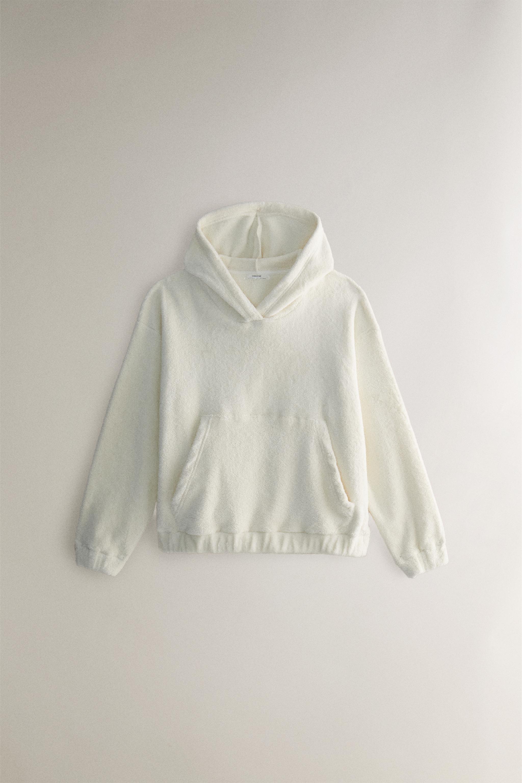 Унисекс Толстовка Zarahome COTTON TERRY HOODIE Zara Home