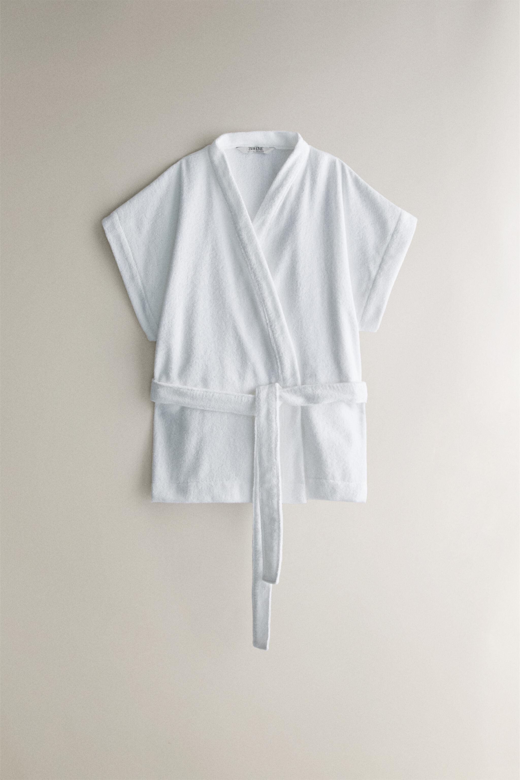 Женский Пижамный Топ Zarahome COTTON TERRY KIMONO Zara Home