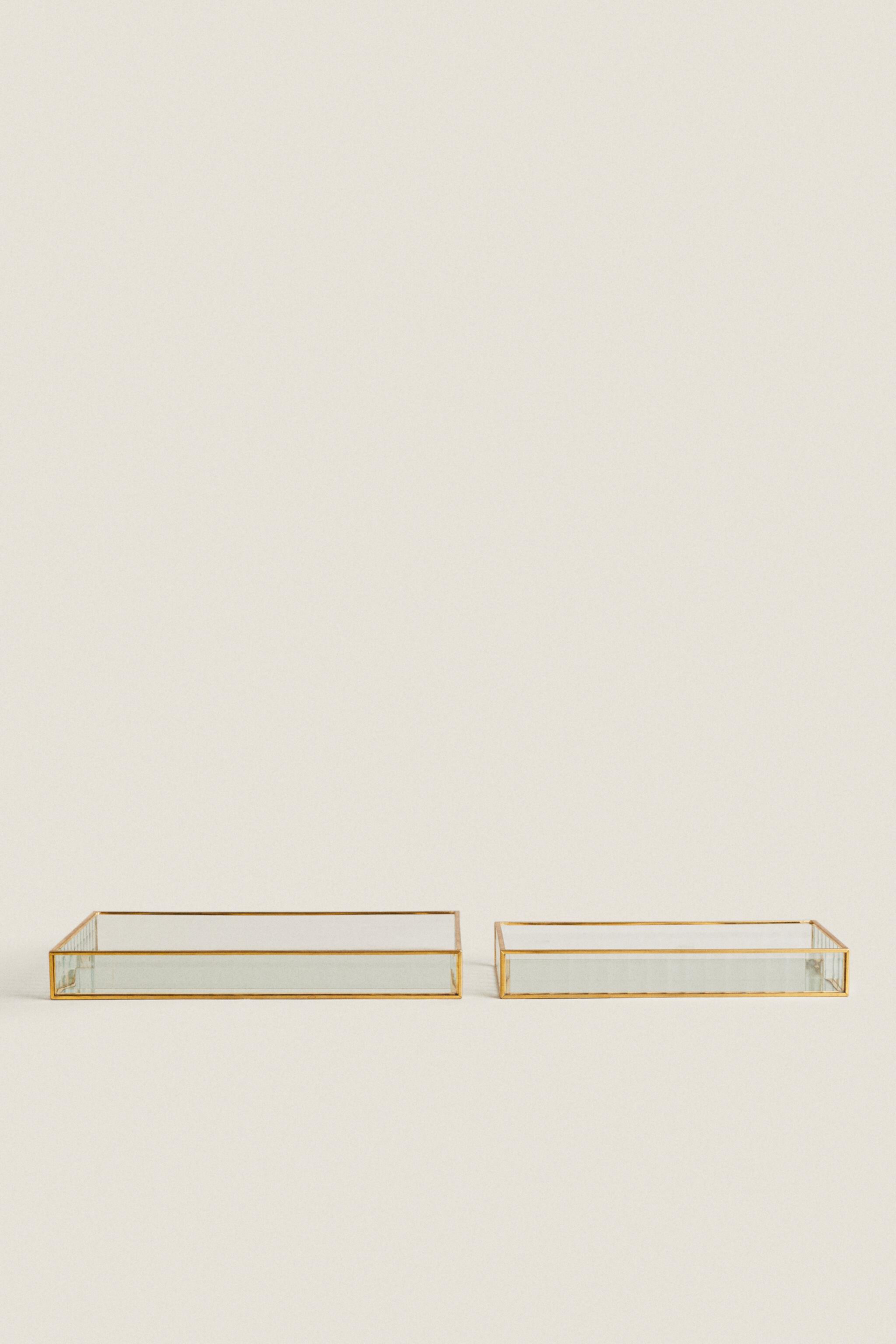 DECORATIVE TRAY WITH GOLD RIM Zara Home