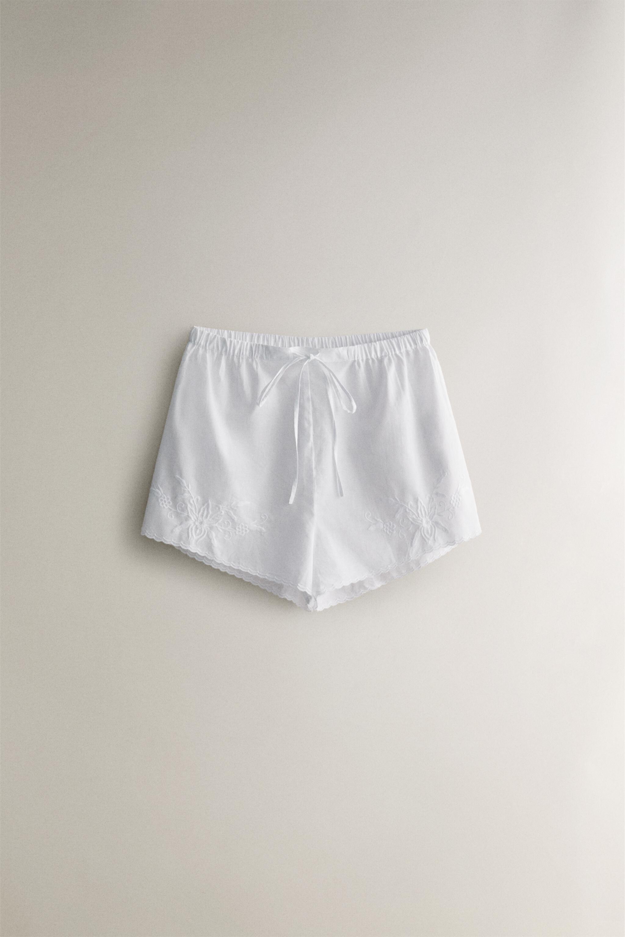 EMBROIDERED SHORTS Zara Home