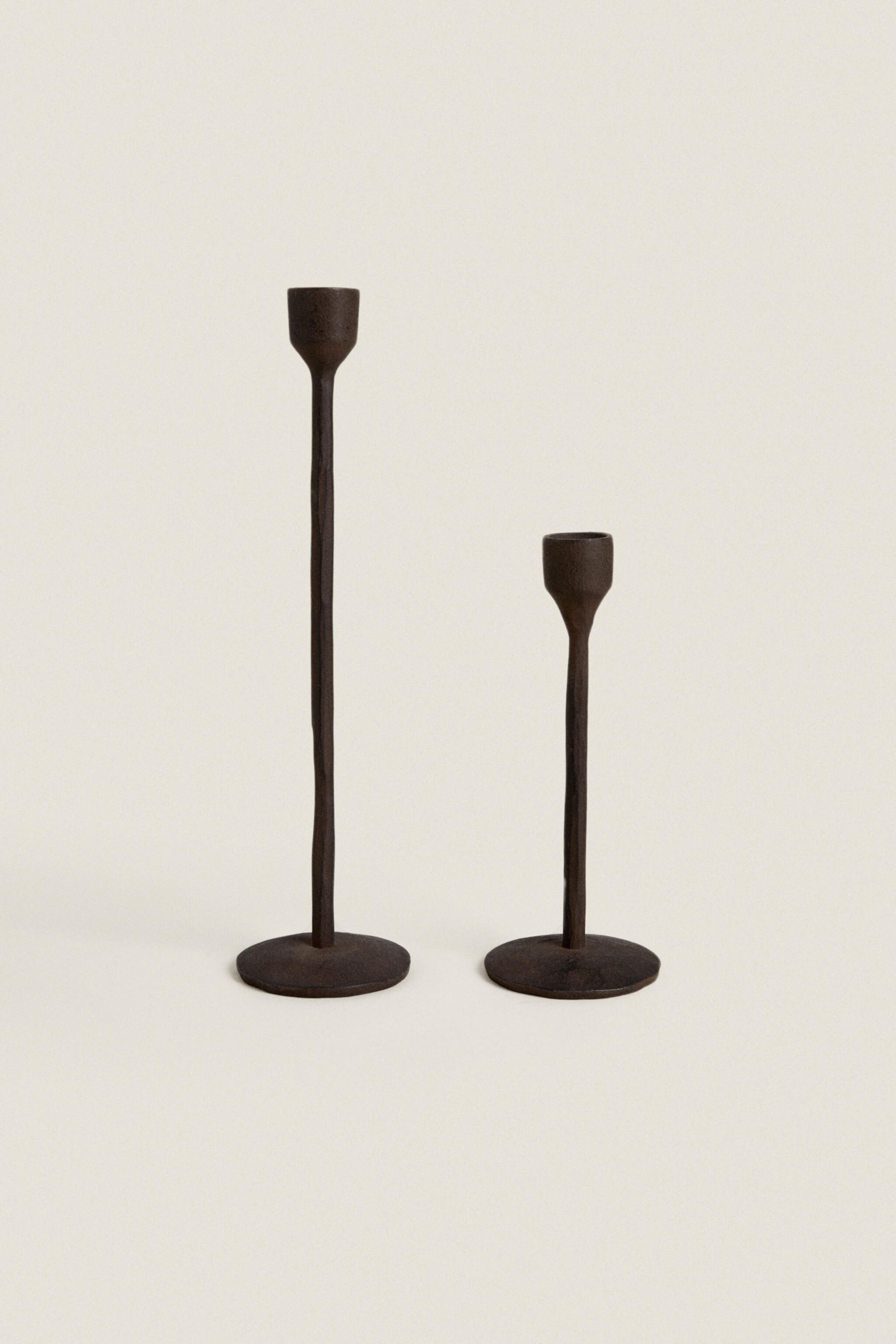 FACETED METAL CANDLESTICK Zara Home