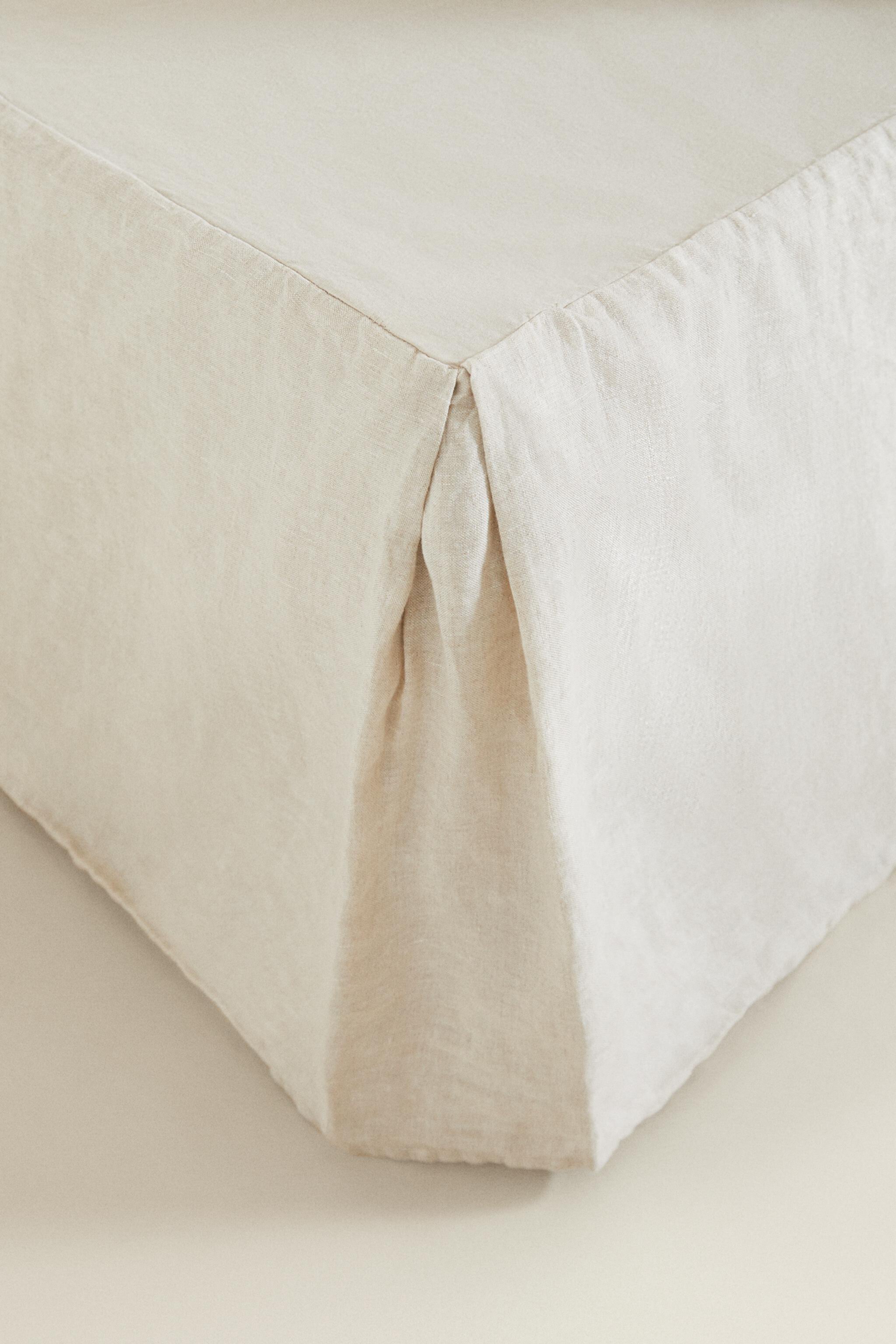 FADED LINEN BEDSKIRT Zara Home