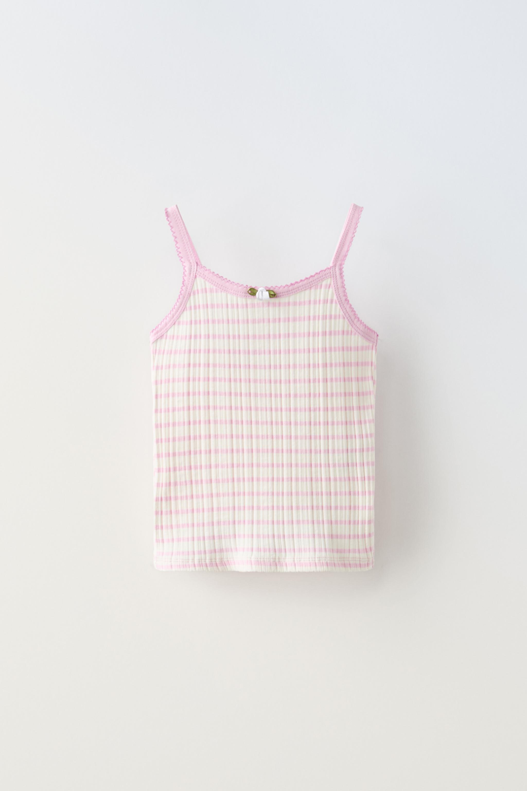 Детская Майка ZARA FLOR STRIPED SHIRT ZARA - ZARA KIDS