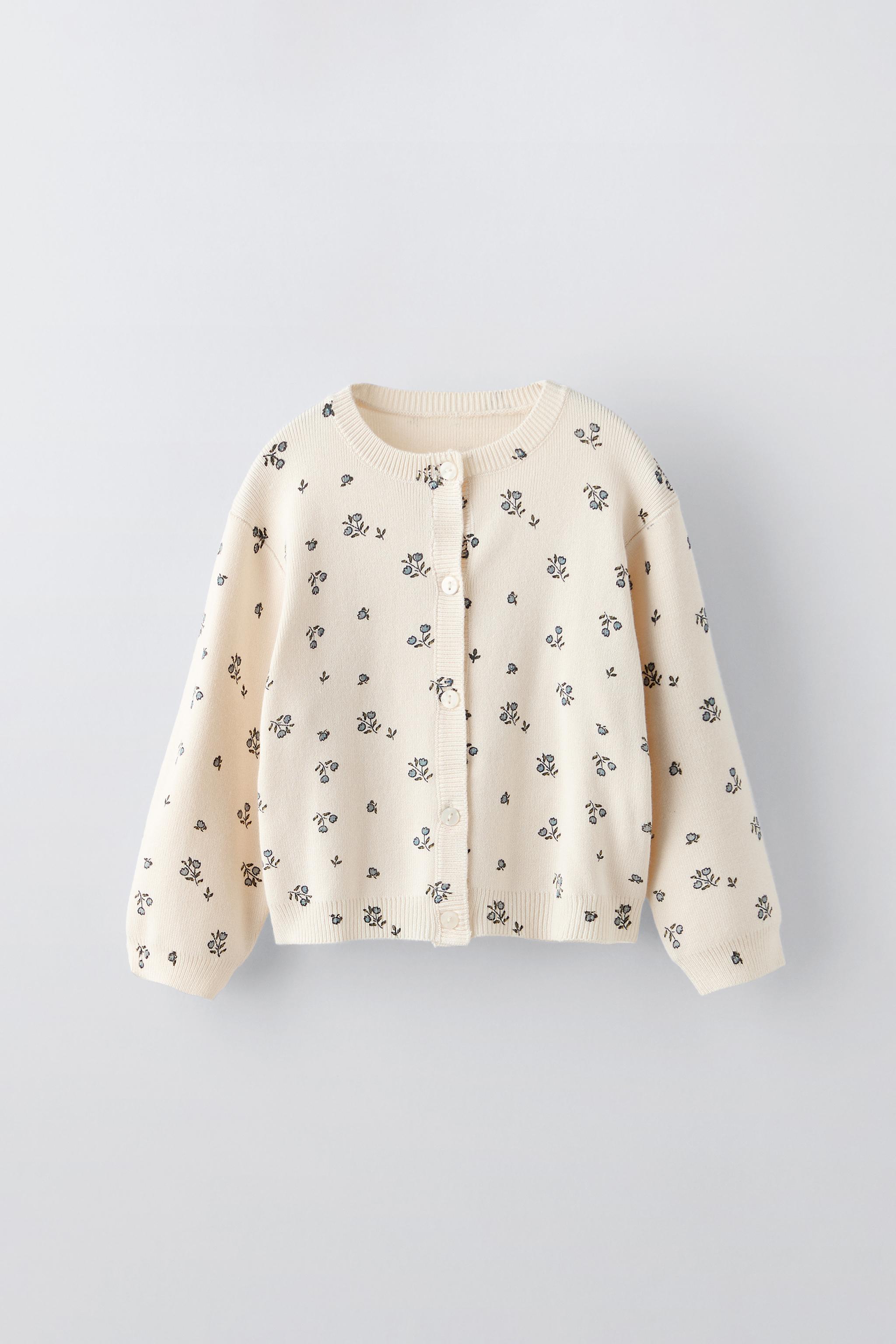 FLORAL KNIT JACKET ZARA