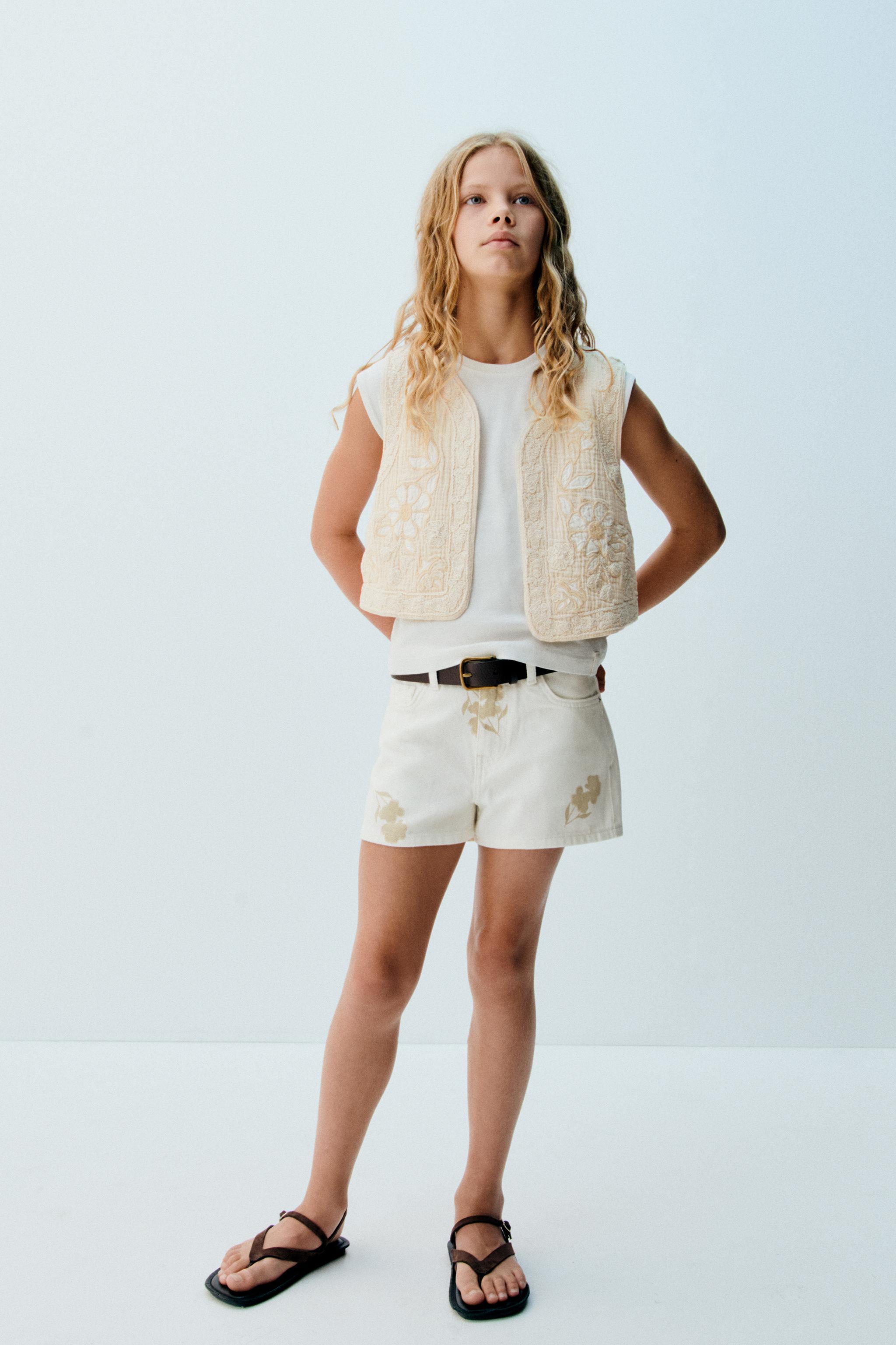  Повседневные шорты ZARA FLORAL PRINTED SHORTS ZARA - ZARA KIDS