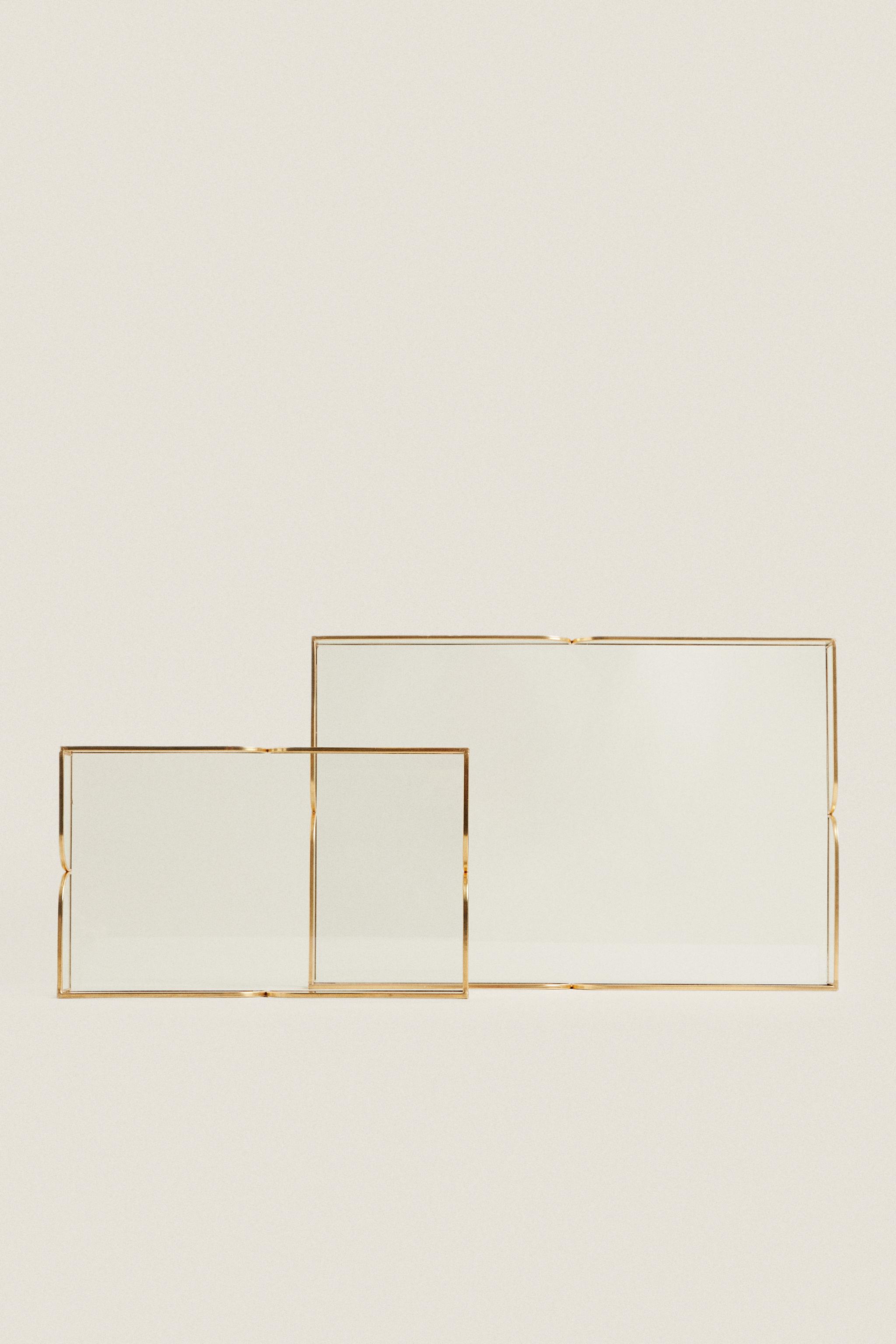 GLASS AND METAL TRAY Zara Home