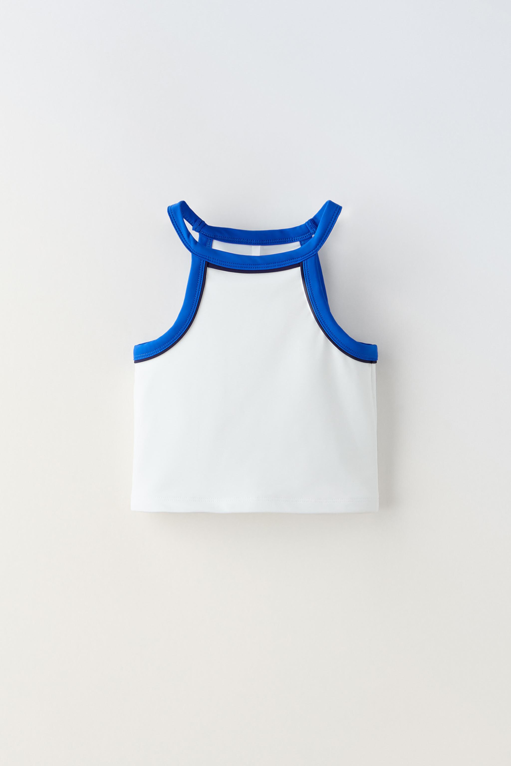  Майка ZARA HALTER TOP С КАНТОМ ZARA