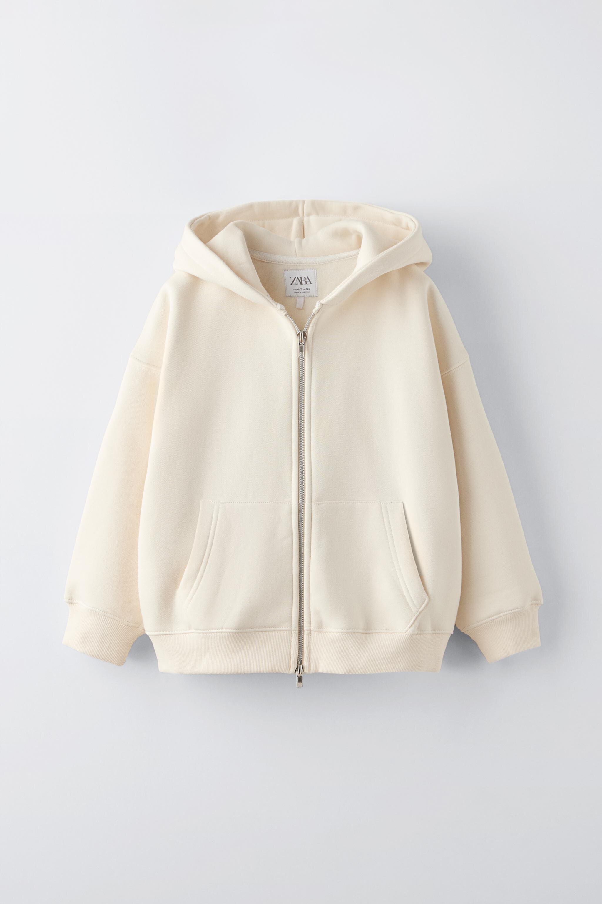 Детская Толстовка Zara HOODED SWEATSHIRT WITH ZIP ZARA