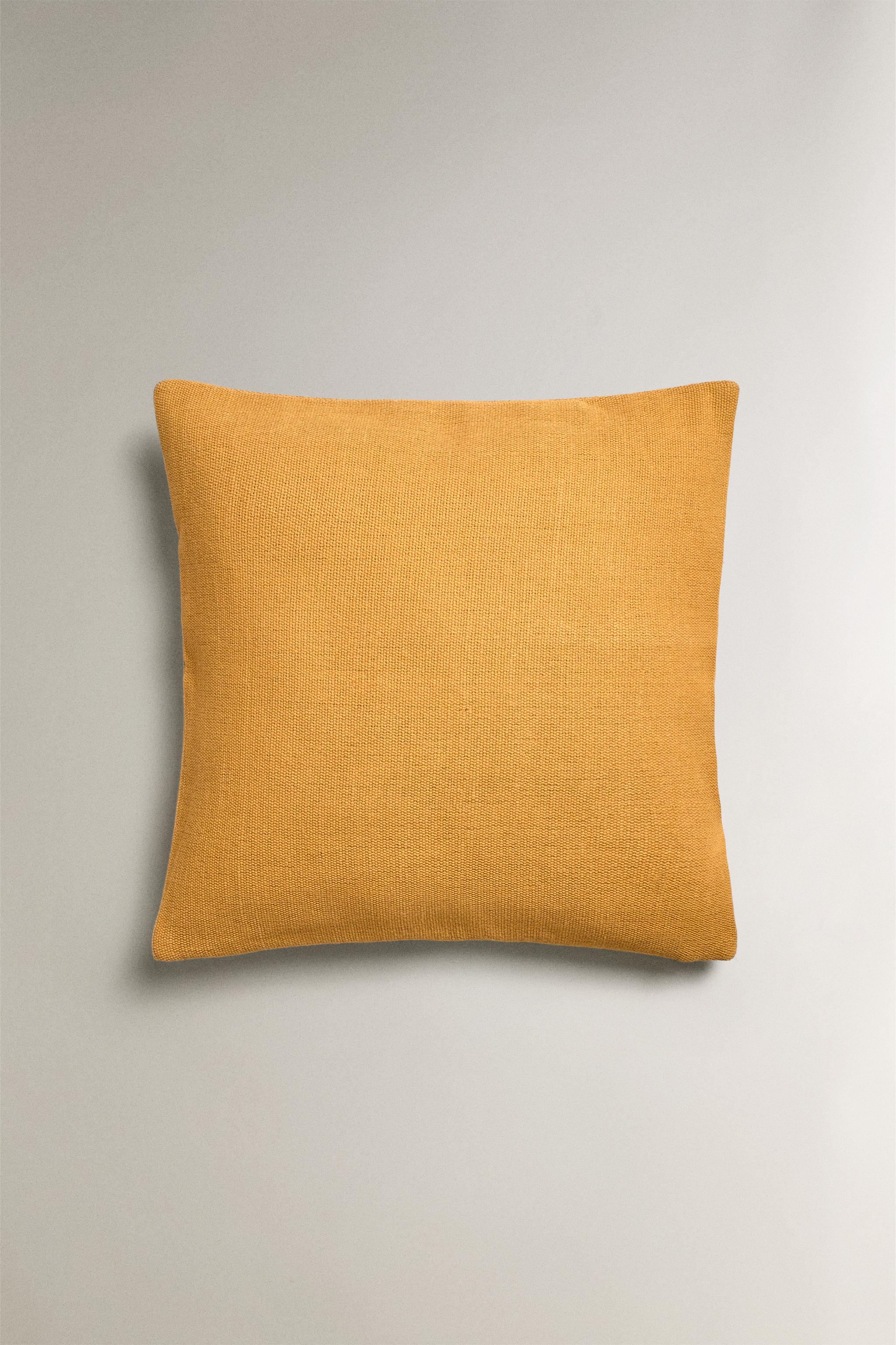 JUTE AND COTTON THROW PILLOW COVER Zara Home