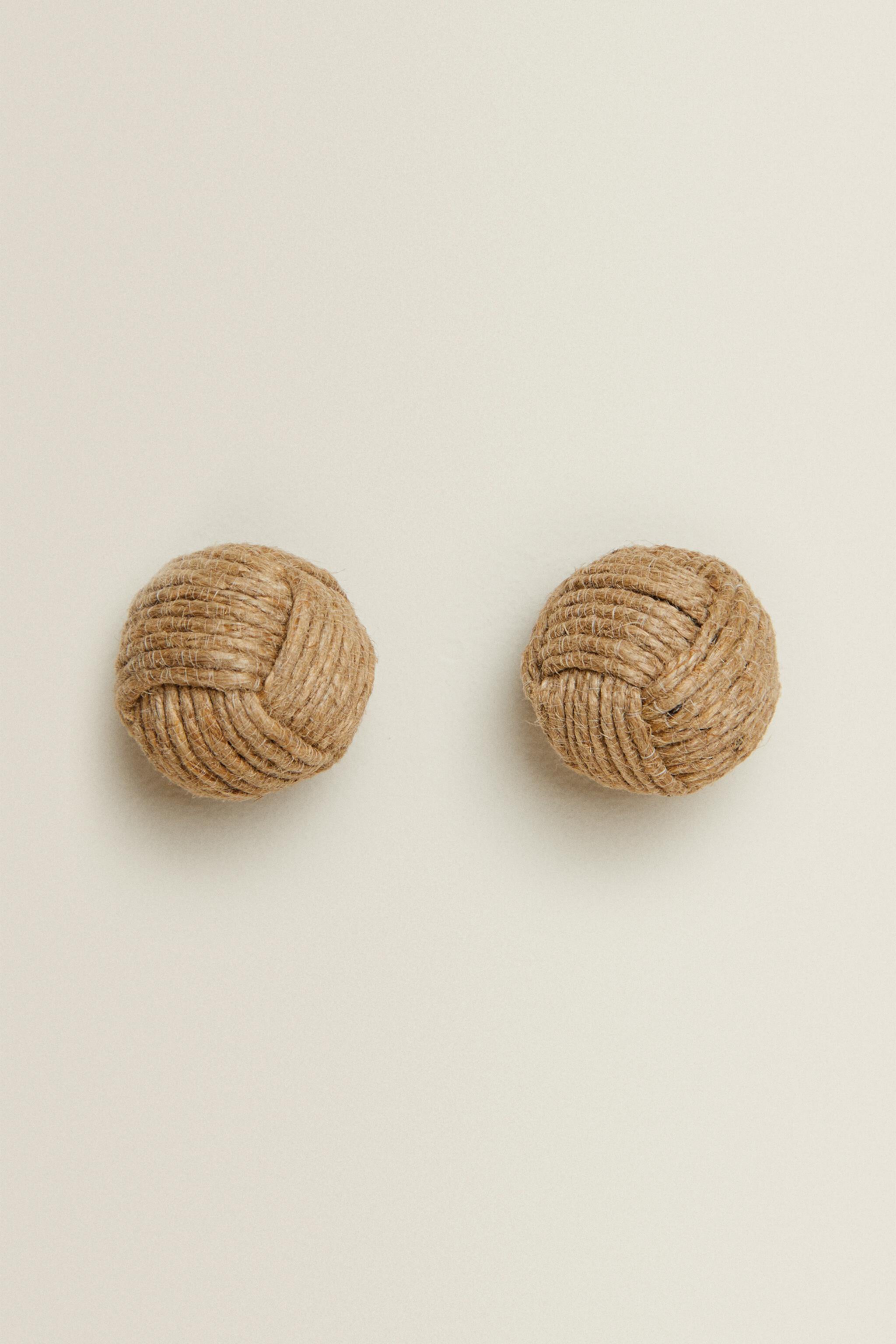 KNOTTED CORD KNOB (PACK OF 2) Zara Home