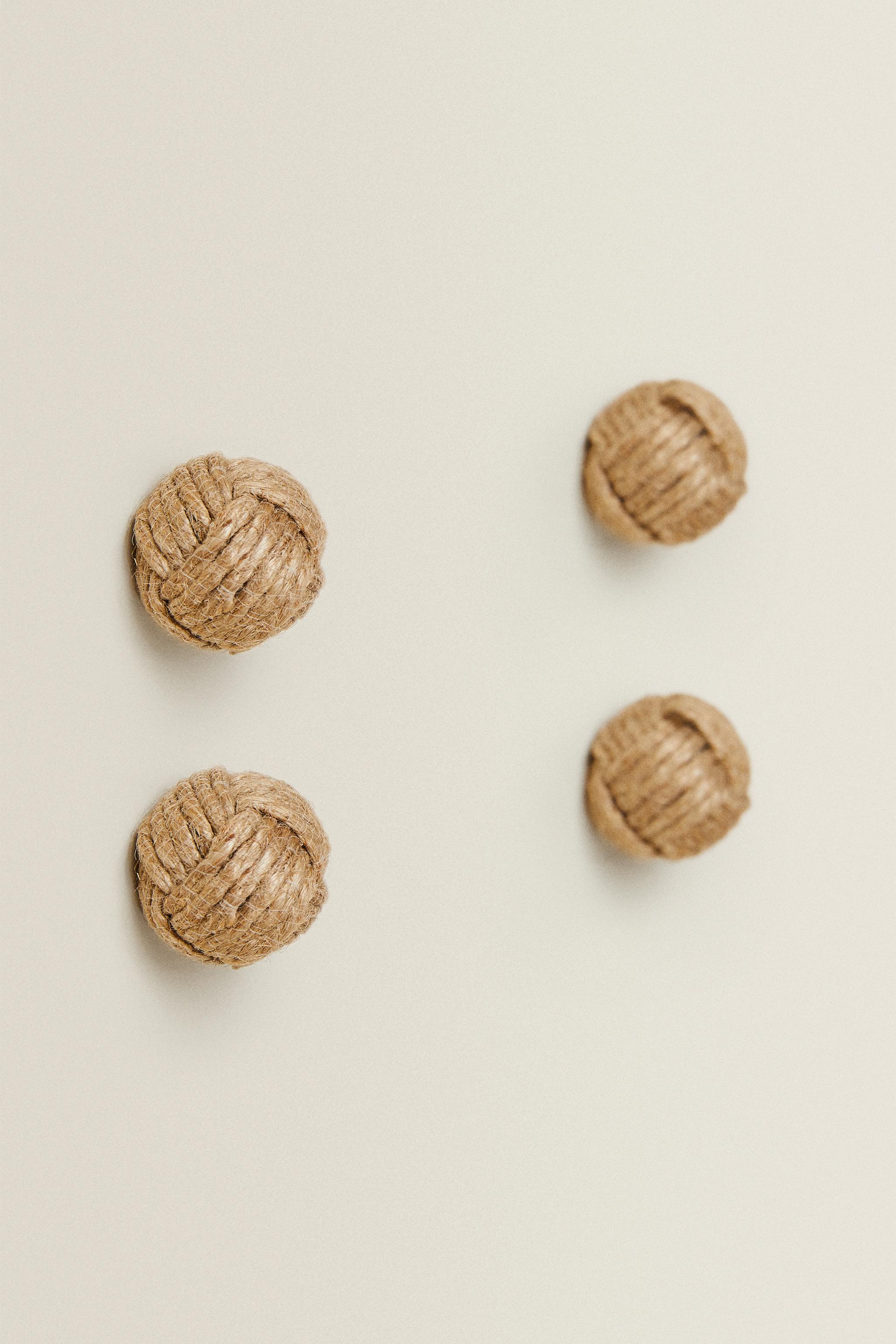 KNOTTED CORD KNOB (PACK OF 4) Zara Home