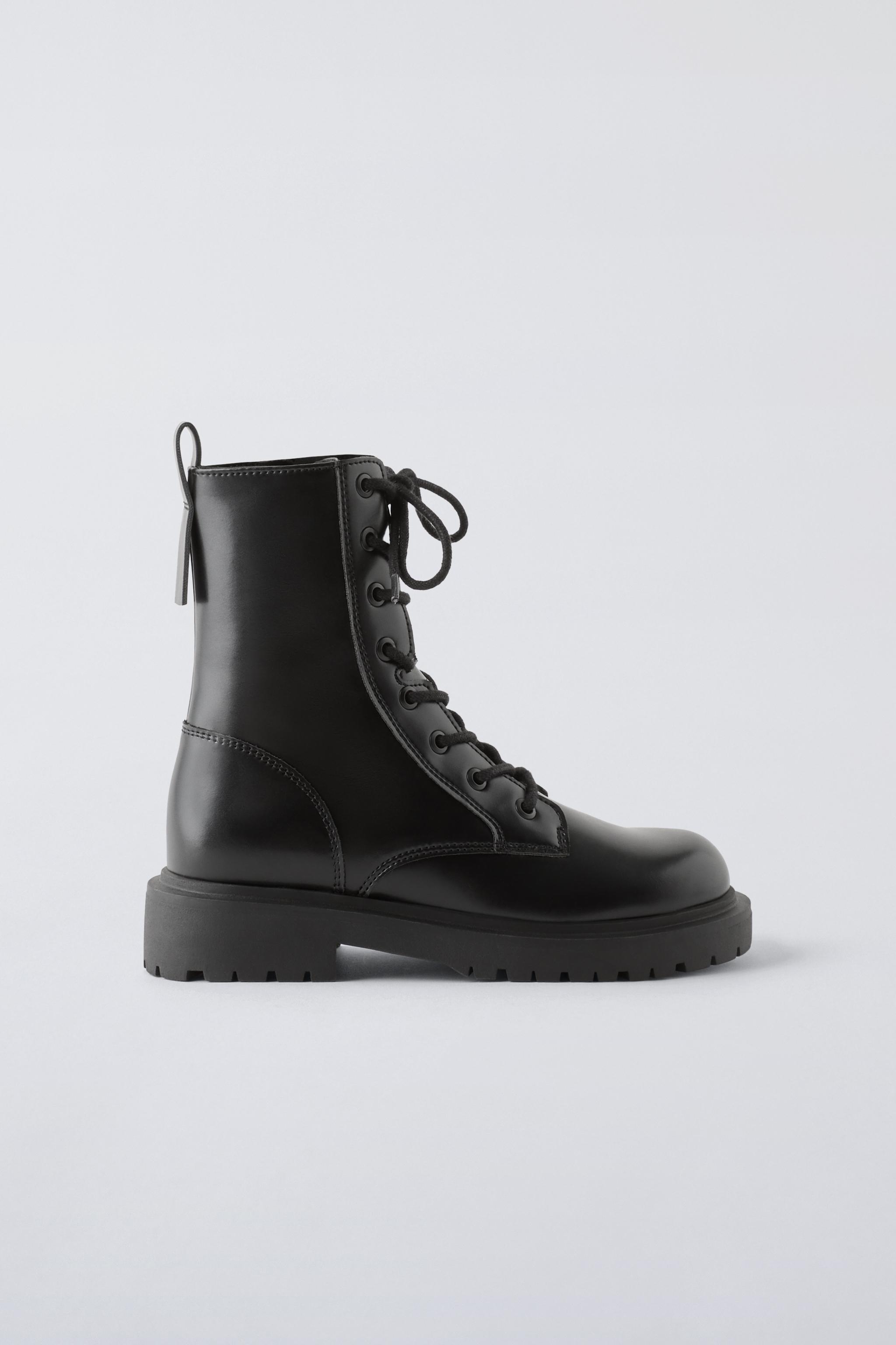 LACED ANKLE BOOTS ZARA - ZARA KIDS