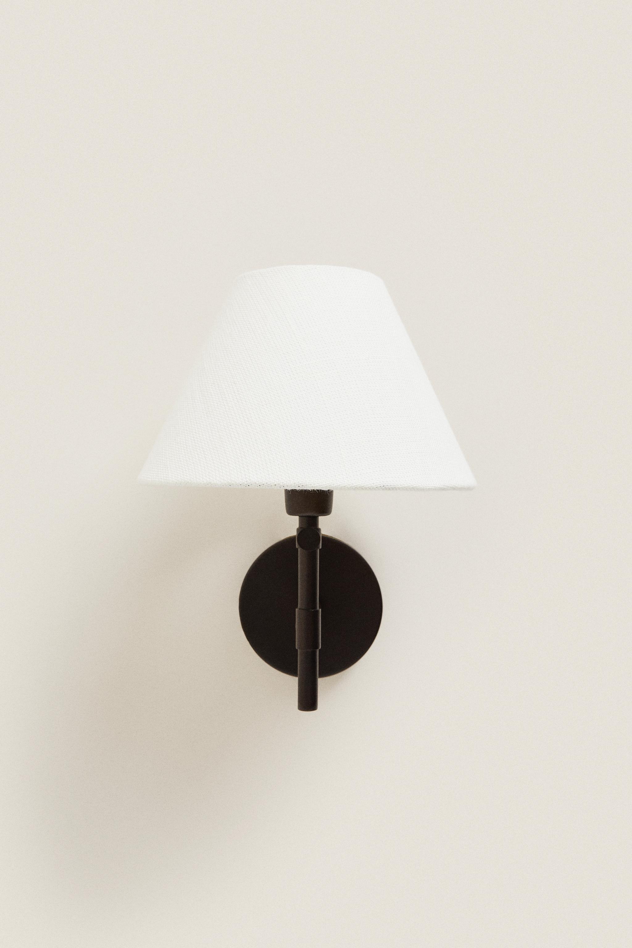 LAMP | LINEN LAMPSHADE WALL SCONCE Zara Home