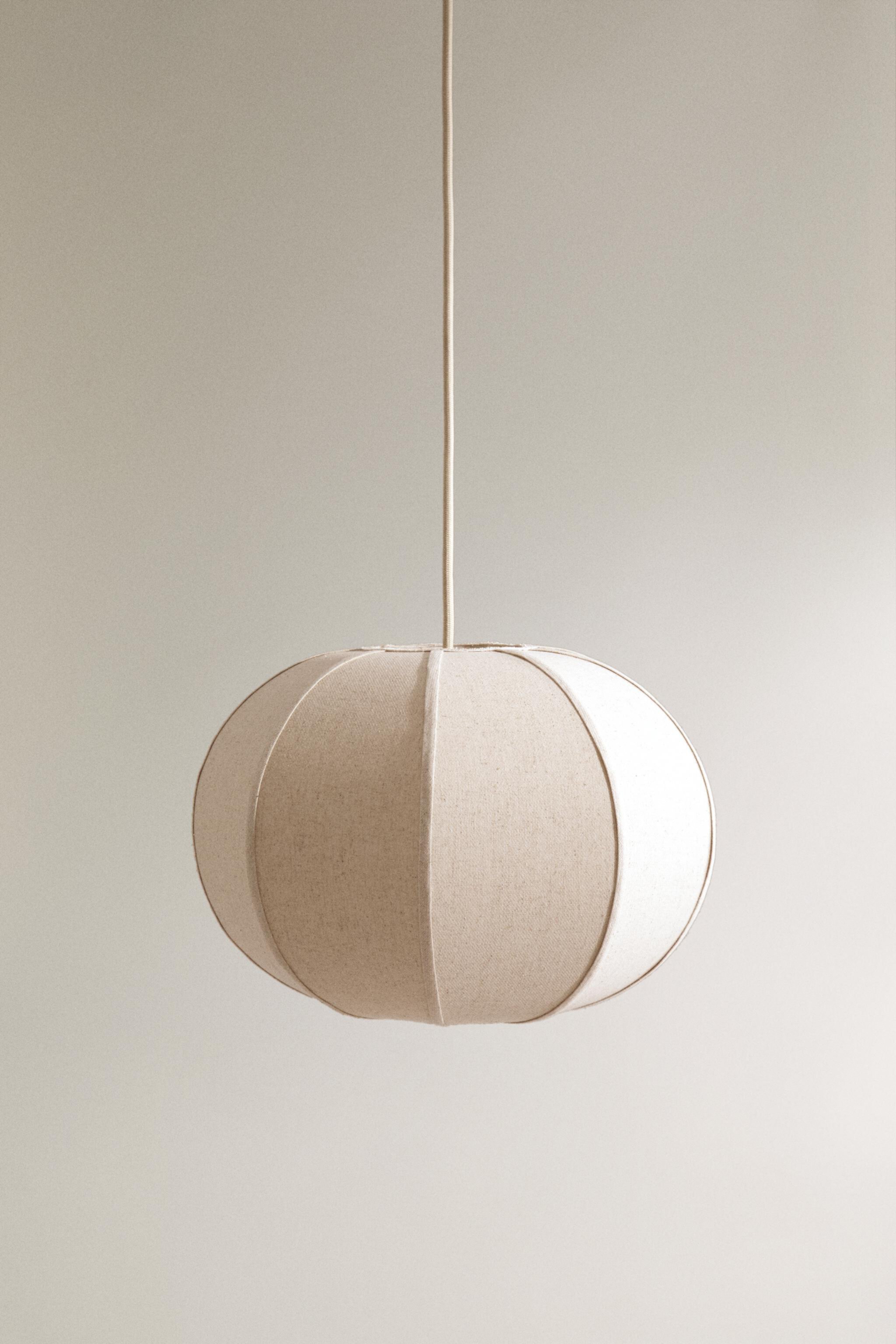 LARGE LINEN PENDANT LAMP Zara Home