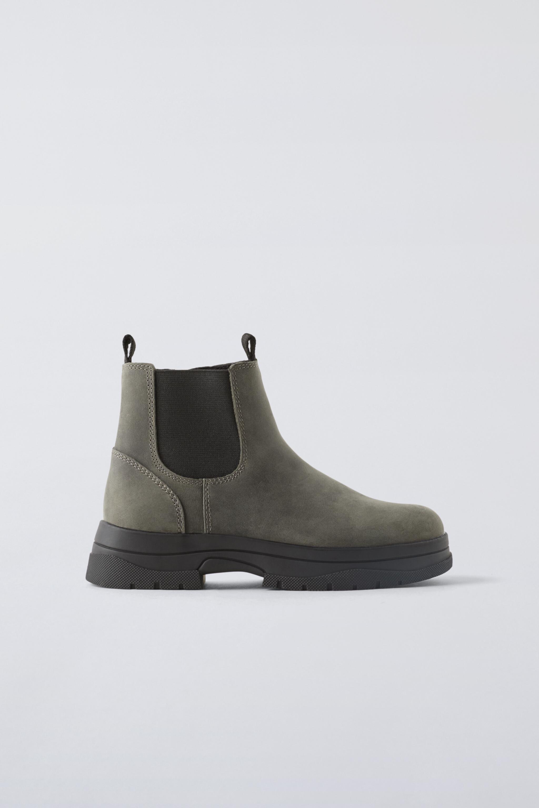 LEATHER ANKLE BOOTS ZARA - ZARA KIDS