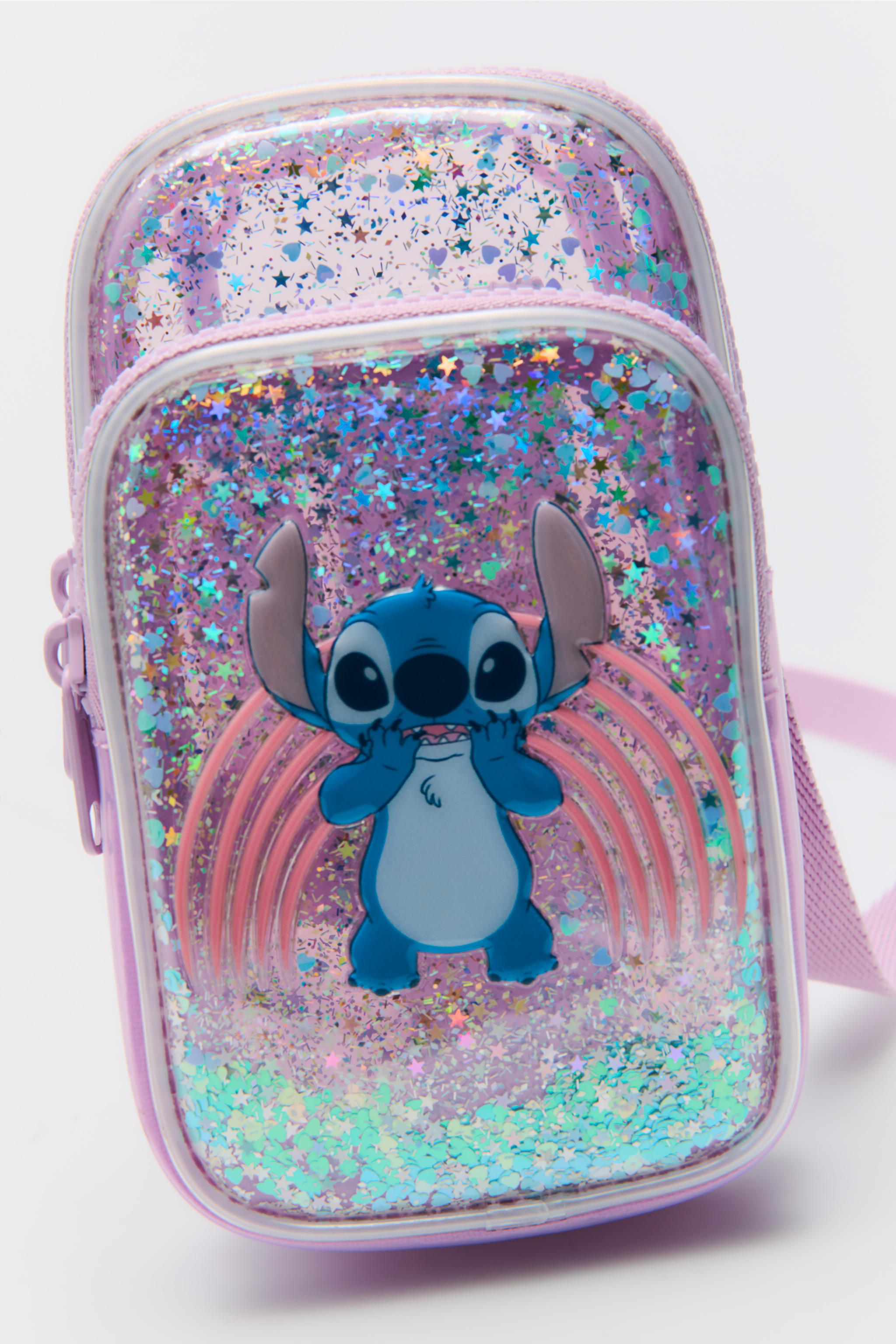 LILO & STITCH © DISNEY GLITTER CELL PHONE BAG Zara