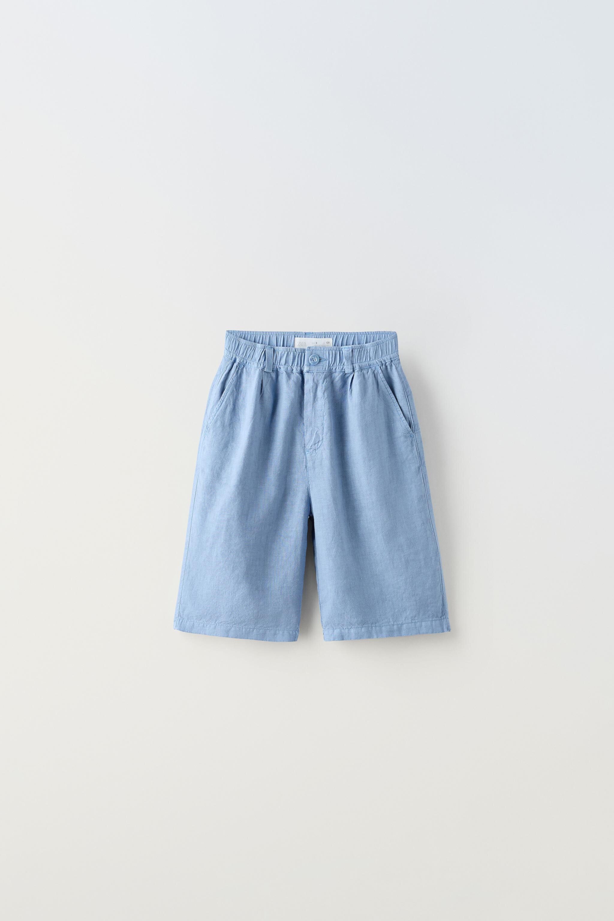  Детские спортивные шорты ZARA LINEN BERMUDA SHORTS ZARA