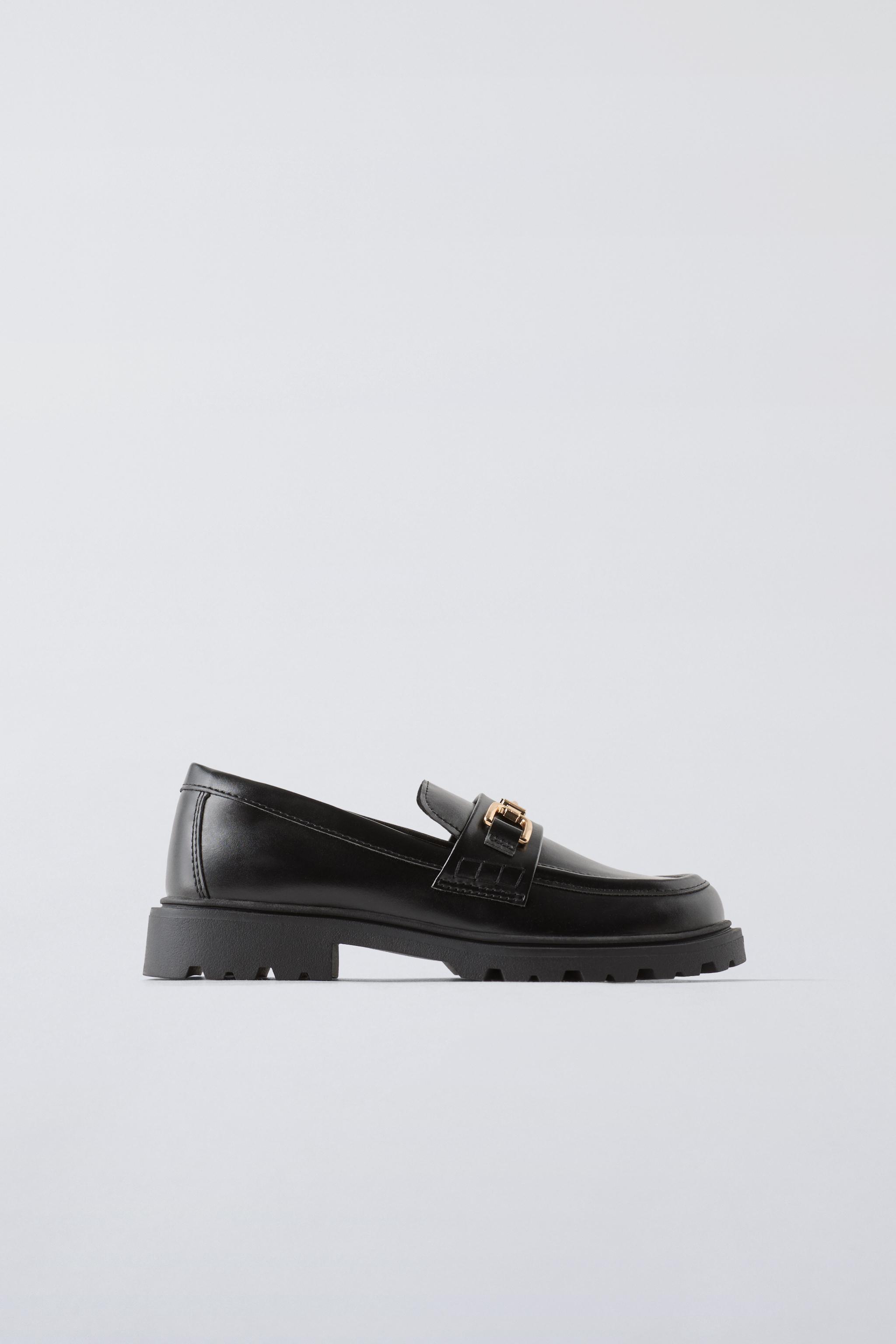  Лофферы ZARA LINK PENNY LOAFERS ZARA