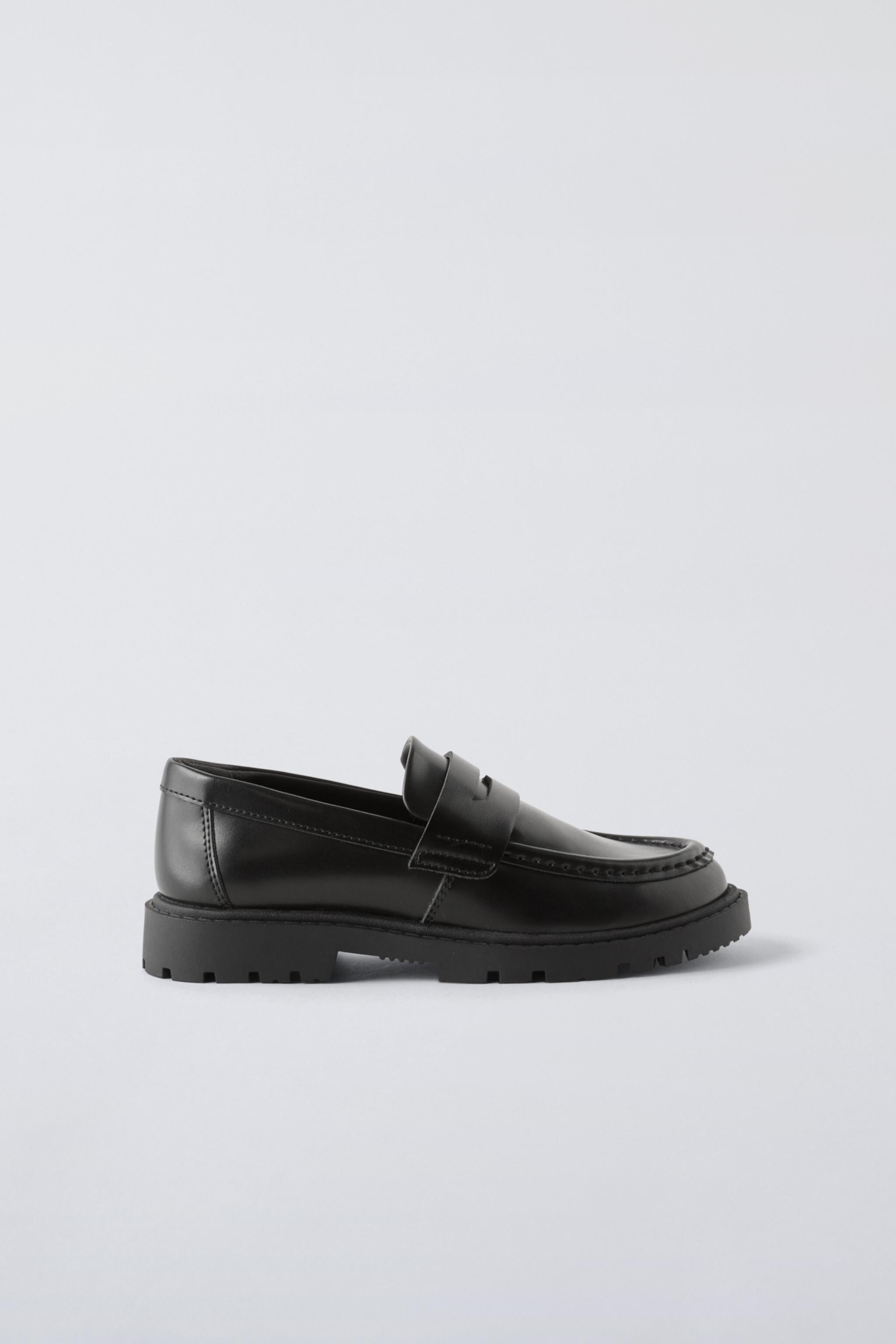  Лоферы ZARA LUG SOLE PENNY LOAFERS ZARA