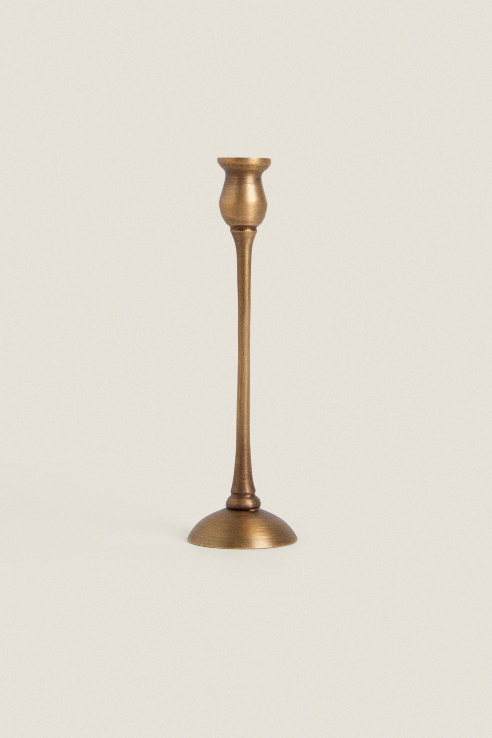 MINI GEOMETRIC BRASS CANDLESTICK Zara Home