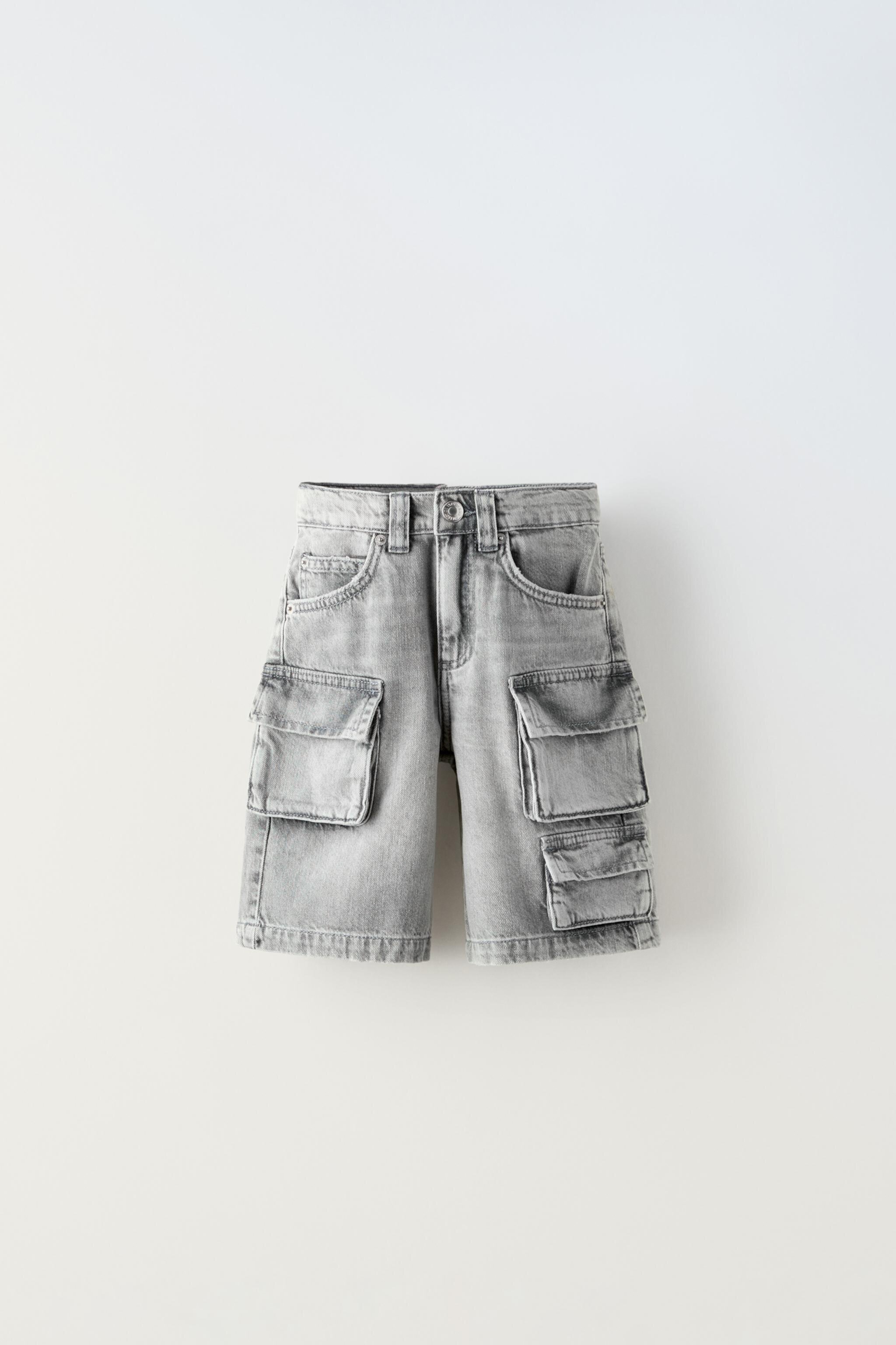  джинсовые шорты ZARA MULTIPOCKET DENIM JORTS ZARA