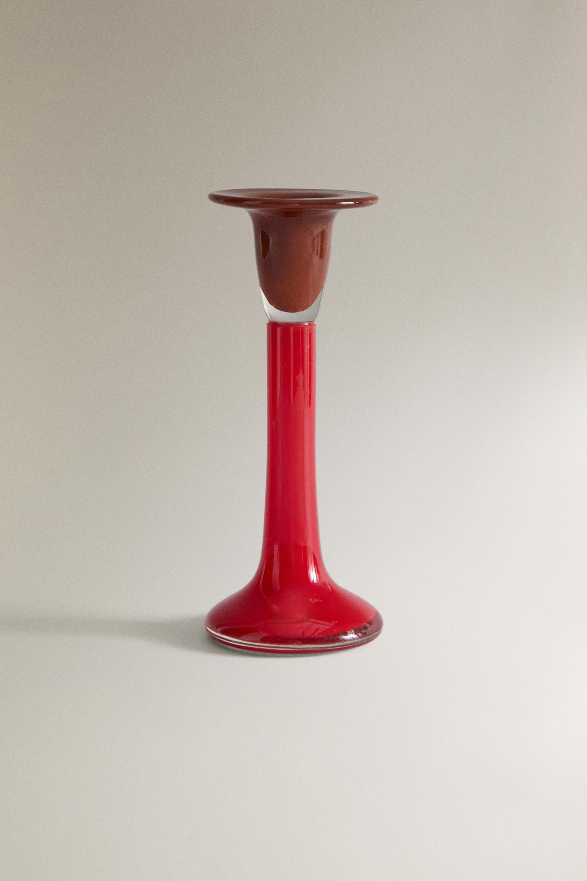 OMBRÉ COLORED GLASS CANDLESTICK x COLLAGERIE Zarahome