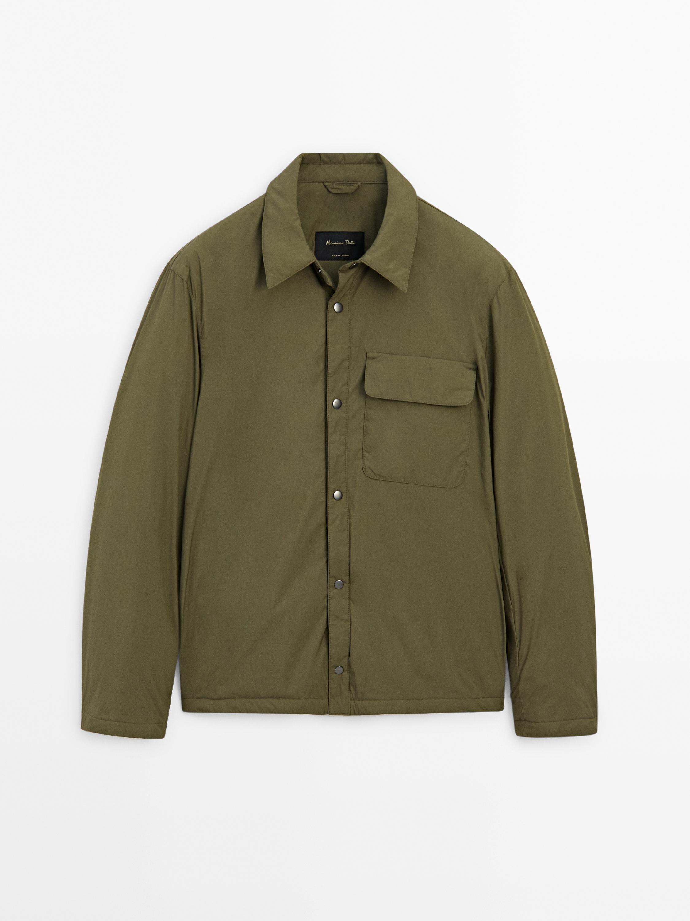 Overshirt with chest pocket Massimo Dutti