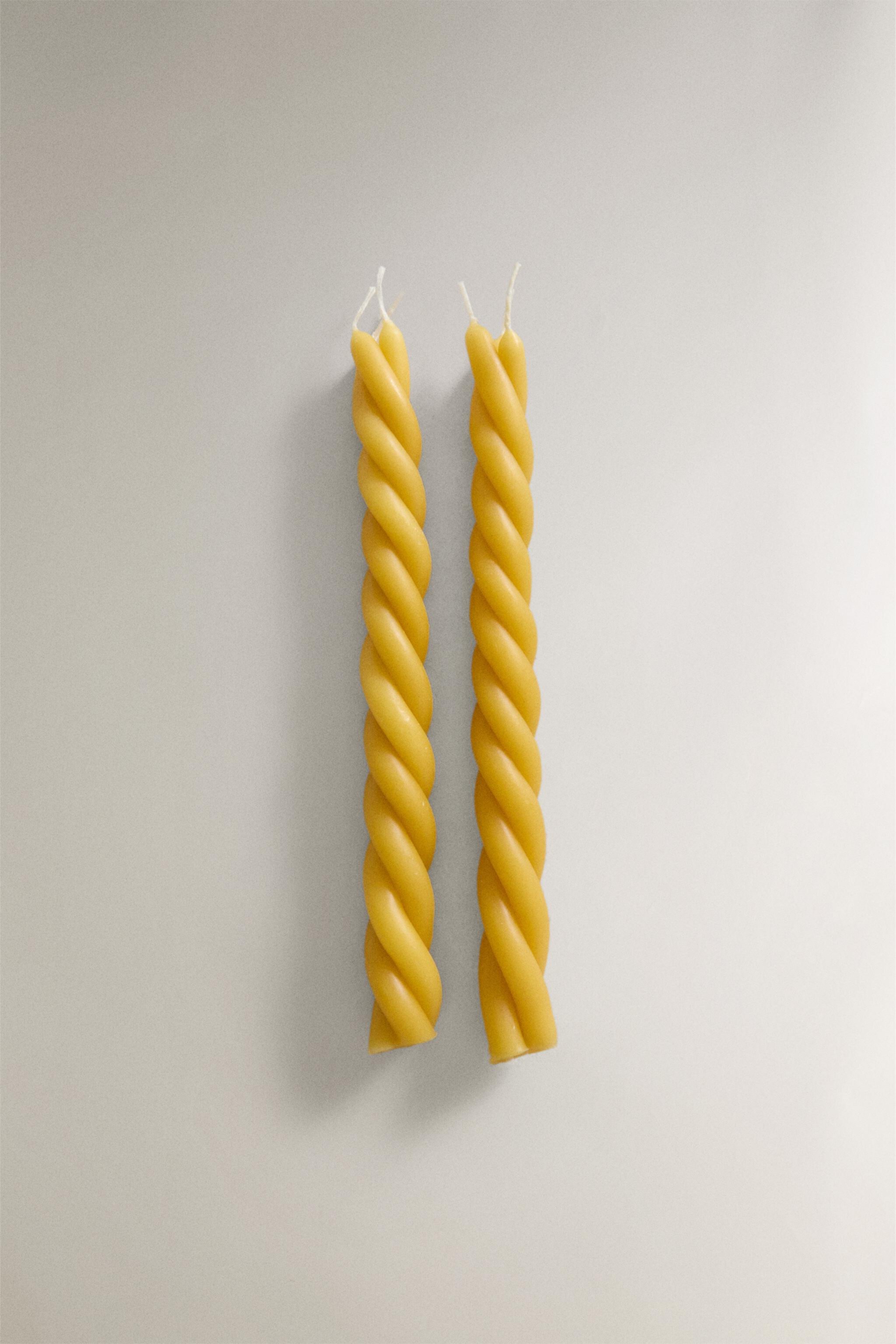 PACK OF BEESWAX CANDLES (PACK OF 2) Zara Home