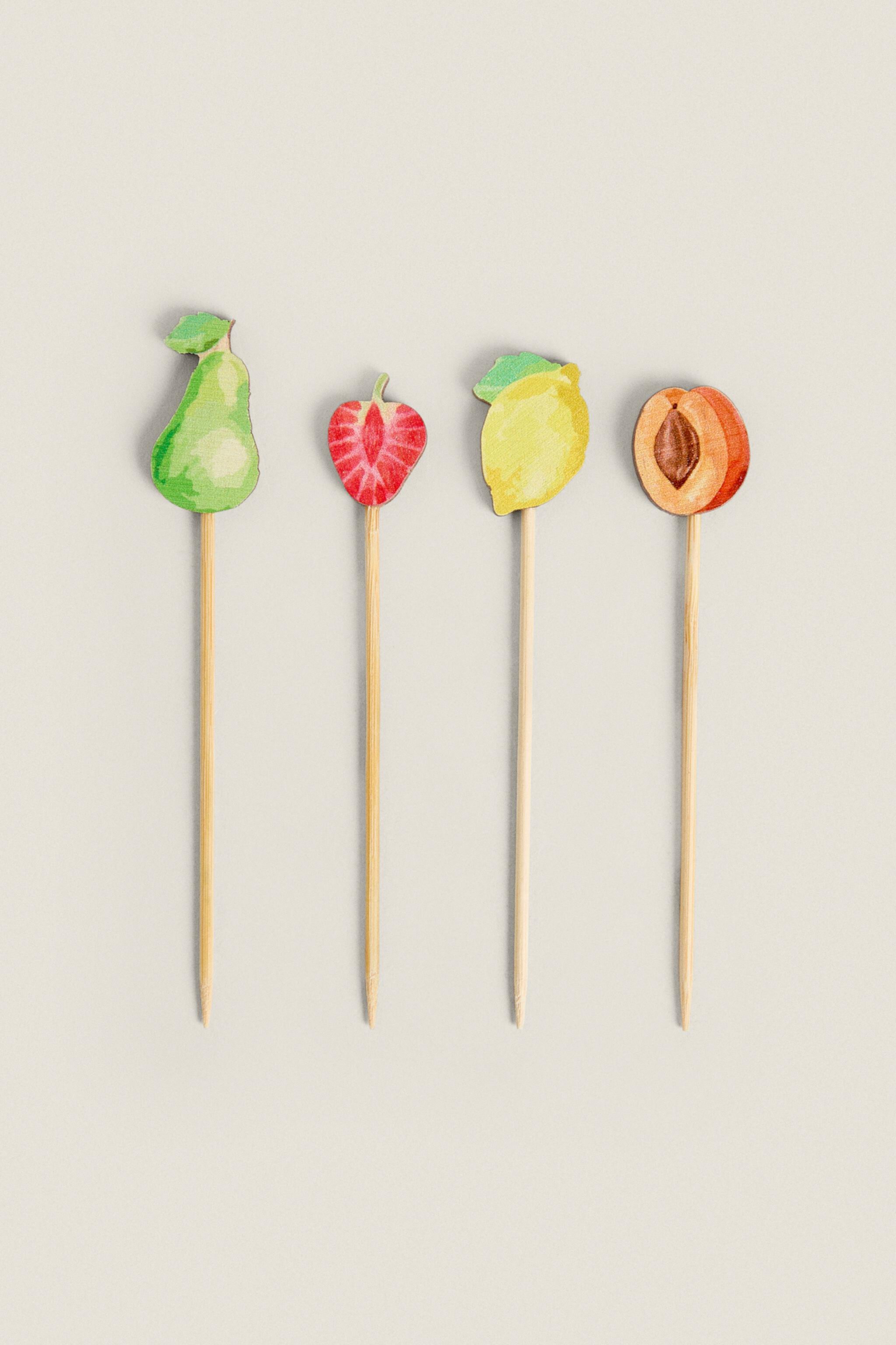 PACK OF WOODEN SKEWERS WITH FRUITS (PACK OF 24) Zara Home