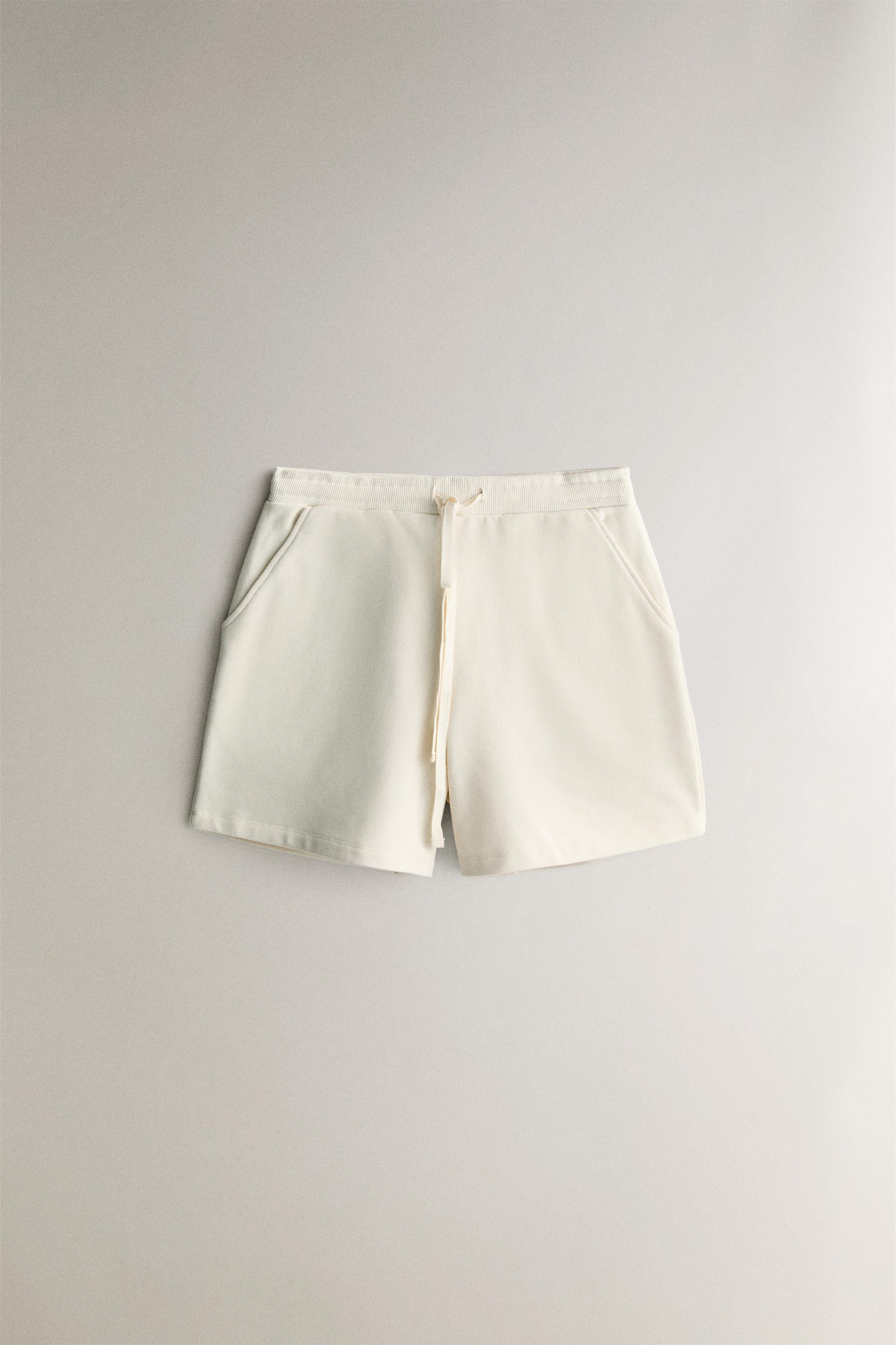 PLAIN COTTON SHORTS Zara Home