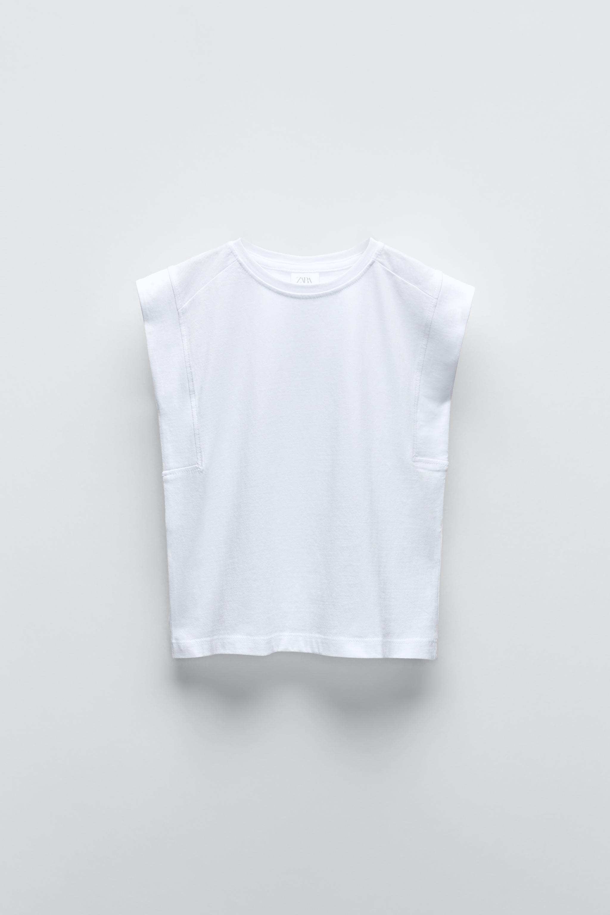  Майка ZARA PLAIN EYELASH T-SHIRT ZARA