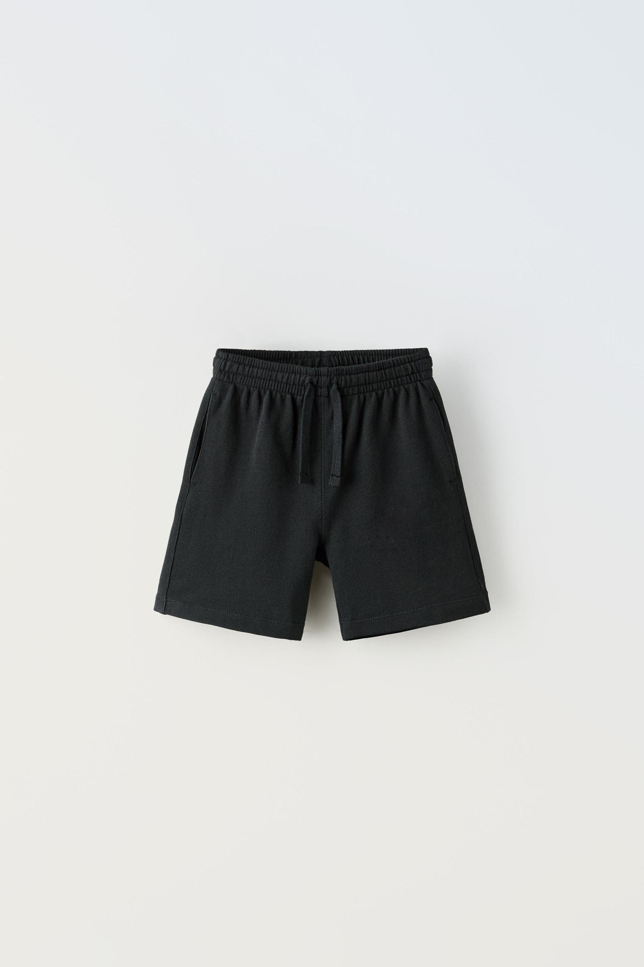  Детские спортивные шорты ZARA PLAIN PLUSH SHORTS ZARA