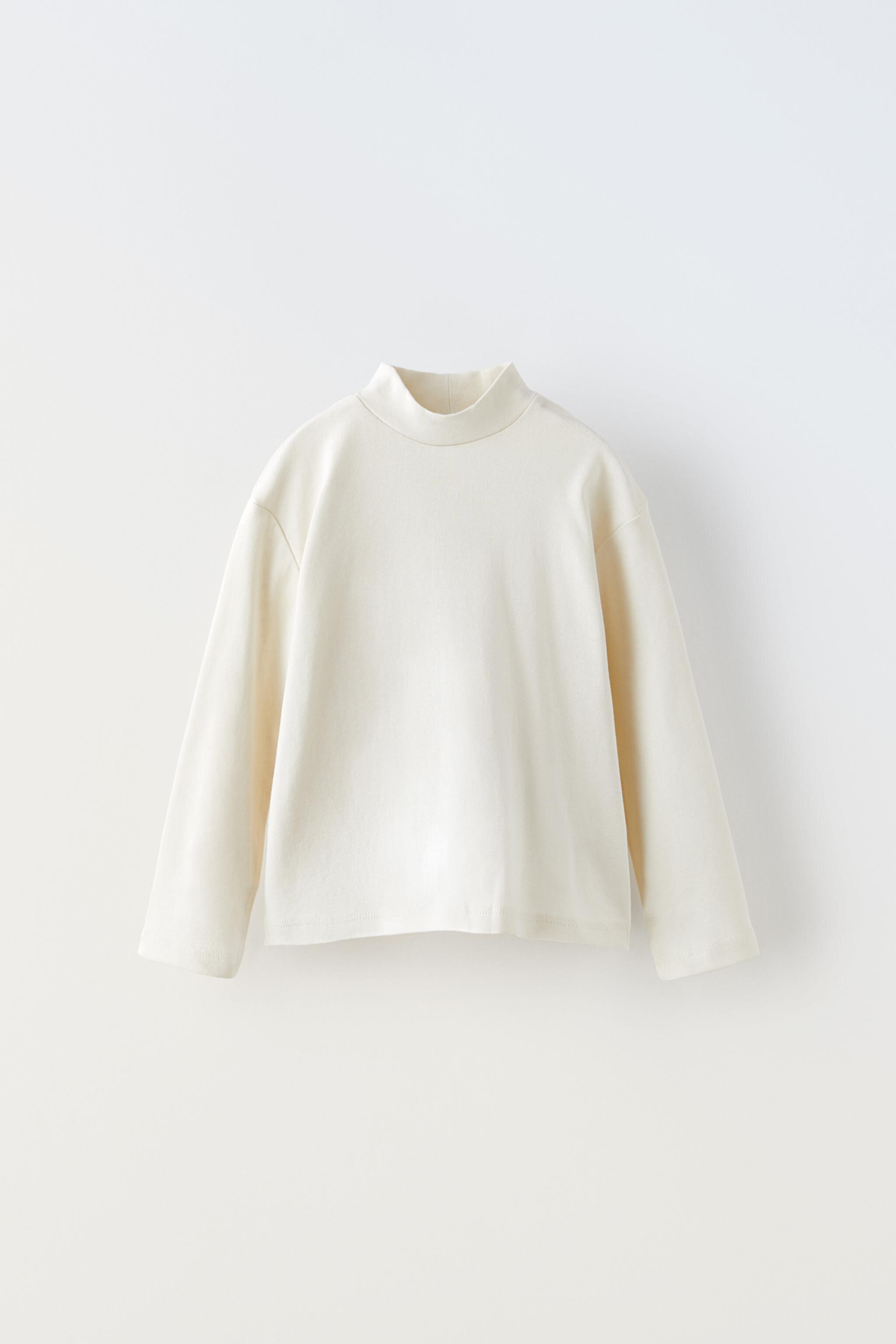 Мужской Лонгслив ZARA PLAIN T-SHIRT ZARA