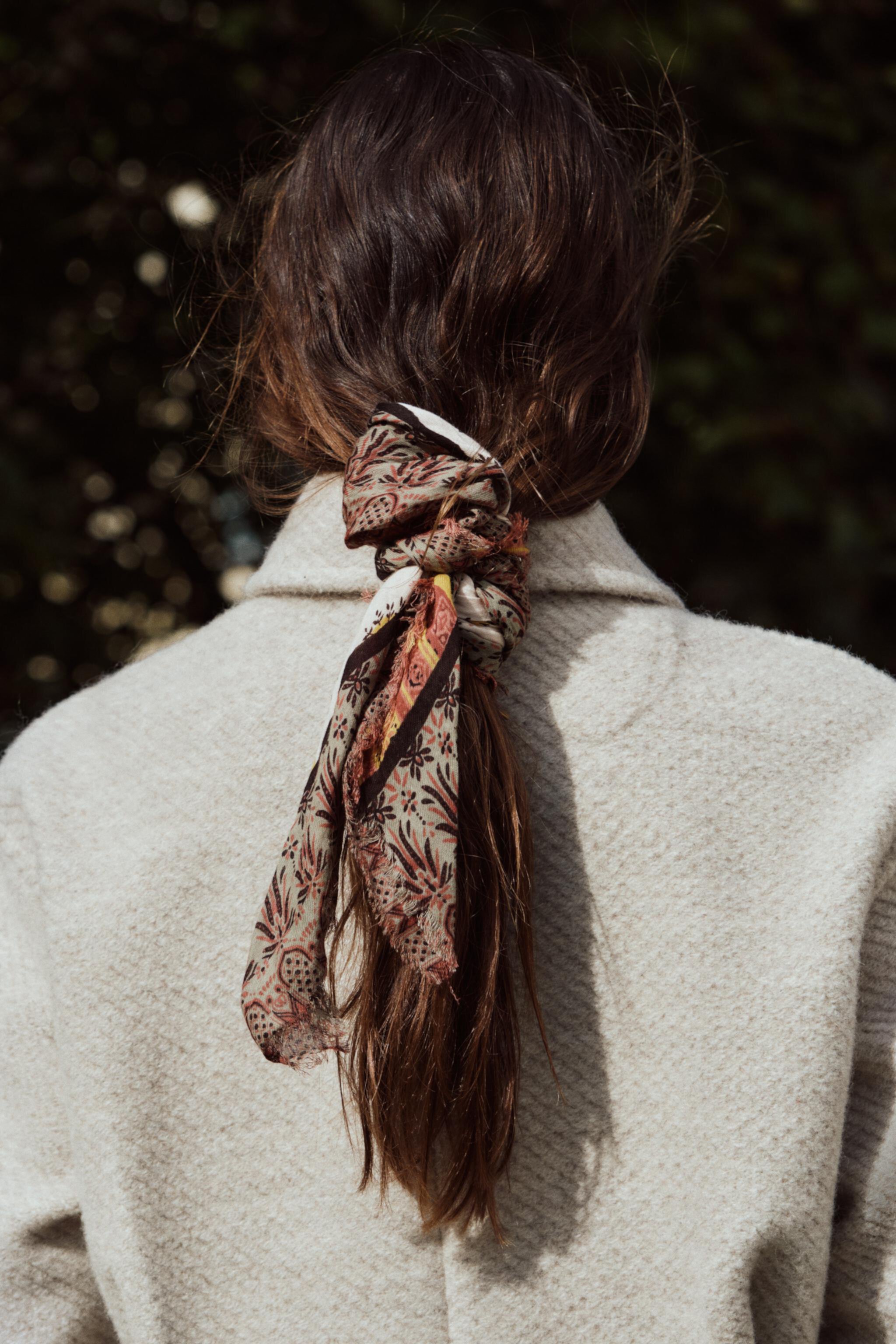 Шейный платок ZARA PRINTED COTTON SCARF ZARA