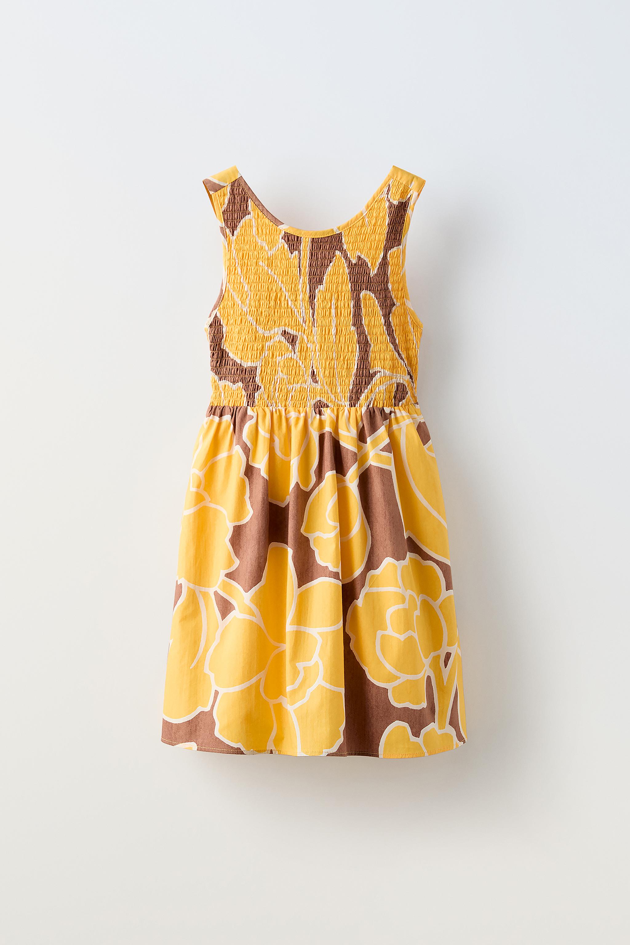  Повседневное платье ZARA PRINTED ELASTICIZED DRESS ZARA - ZARA KIDS