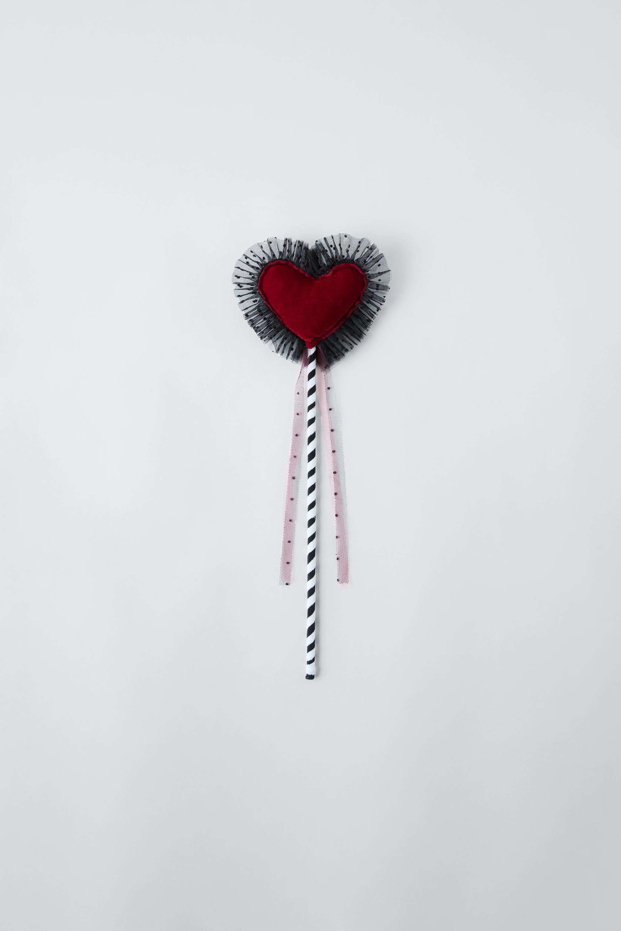  Волшебная Палочка Zara QUEEN OF HEARTS COSTUME VELVET HEART WAND ZARA