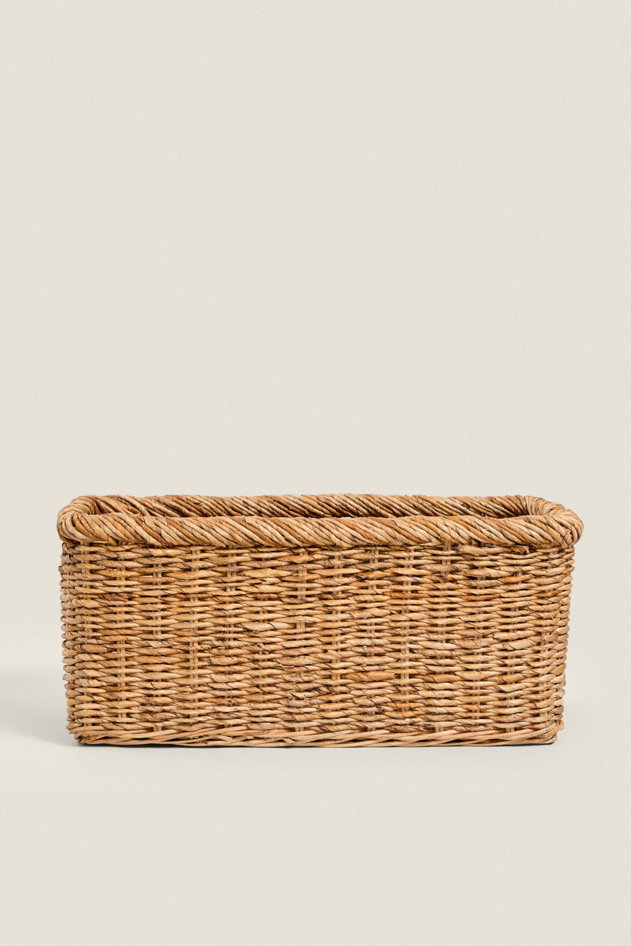 RECTANGULAR WOVEN BASKET Zara Home