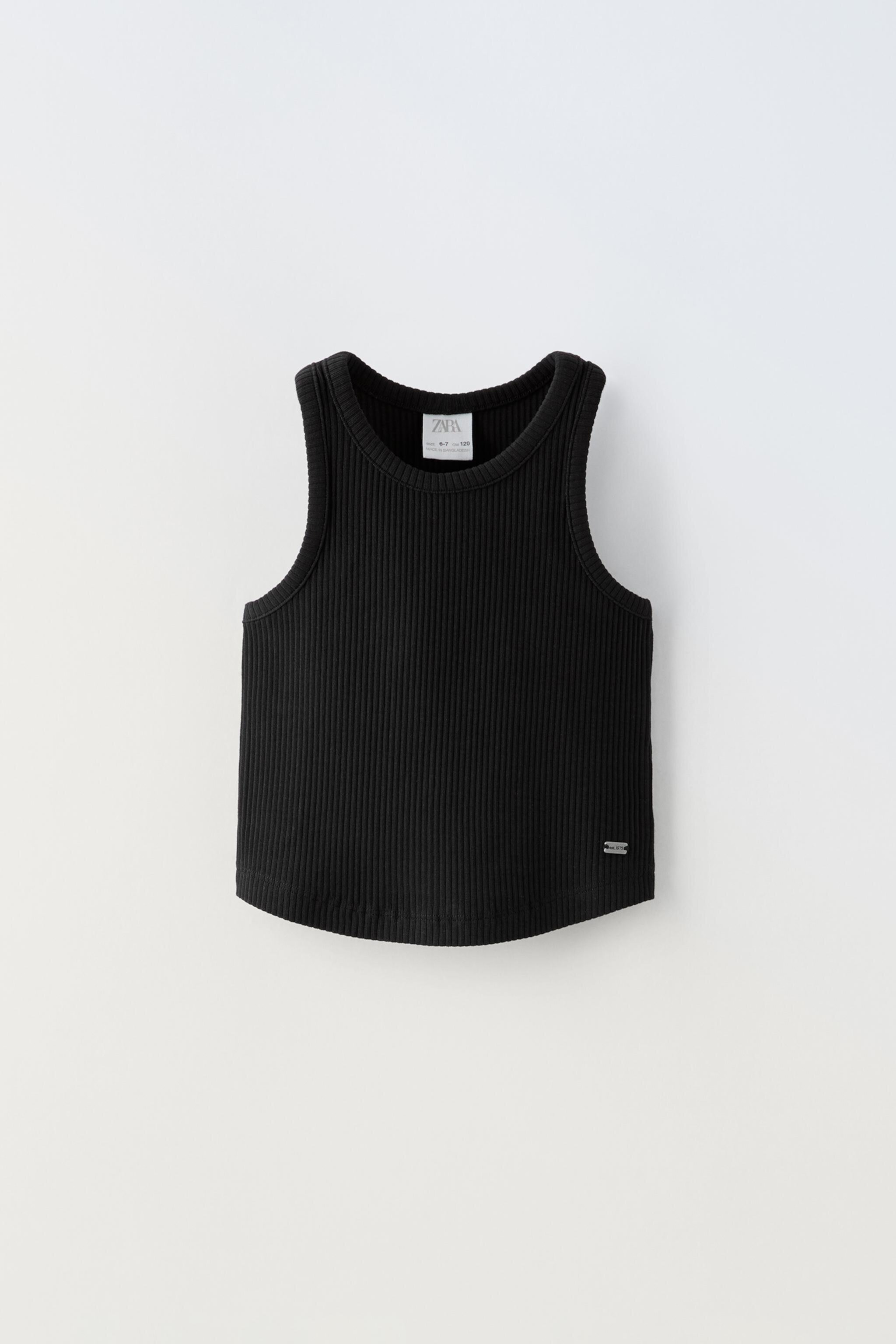  Майка ZARA RIB RACERBACK TOP ZARA