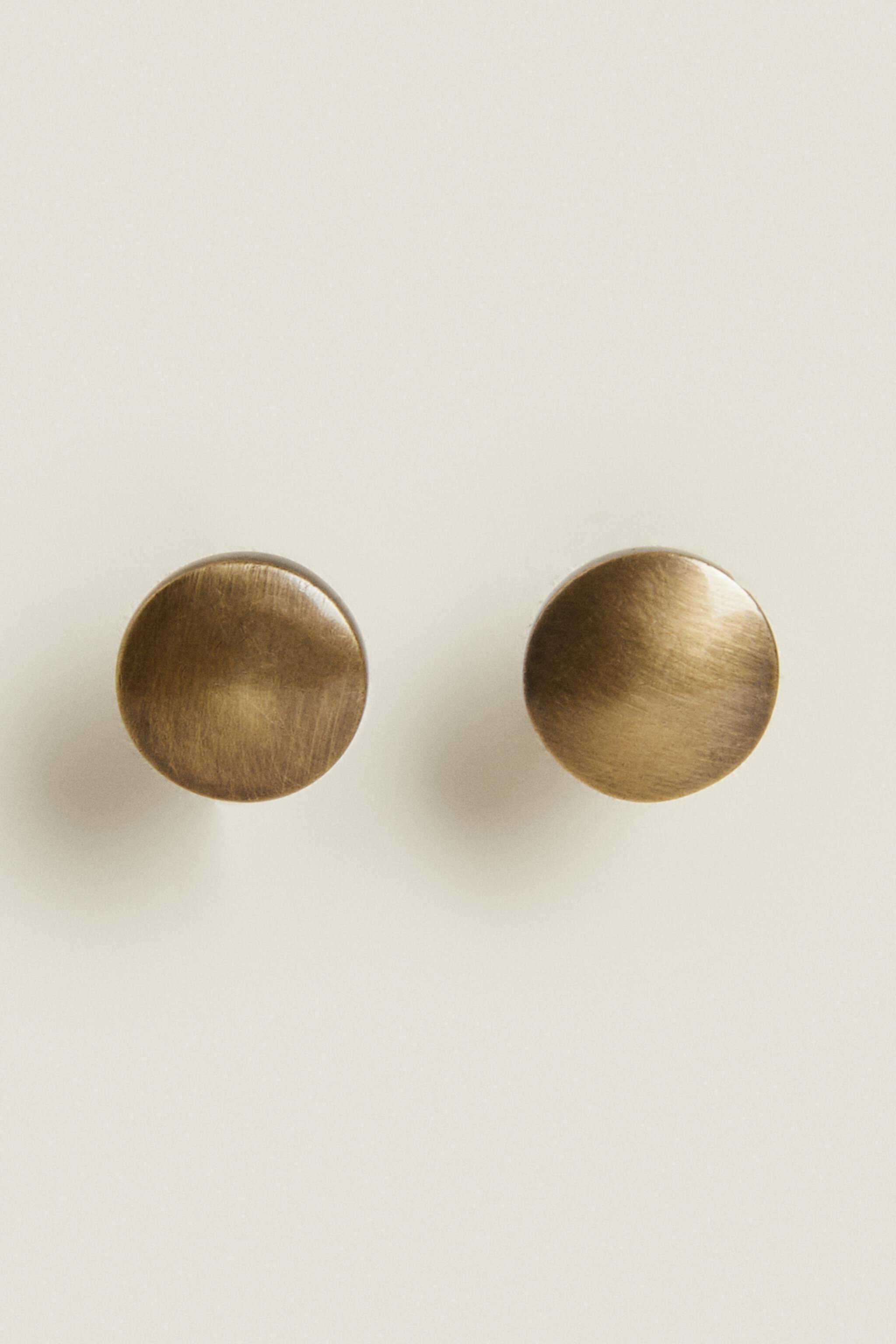 ROUND GOLD DOOR KNOB (PACK OF 2) Zara Home