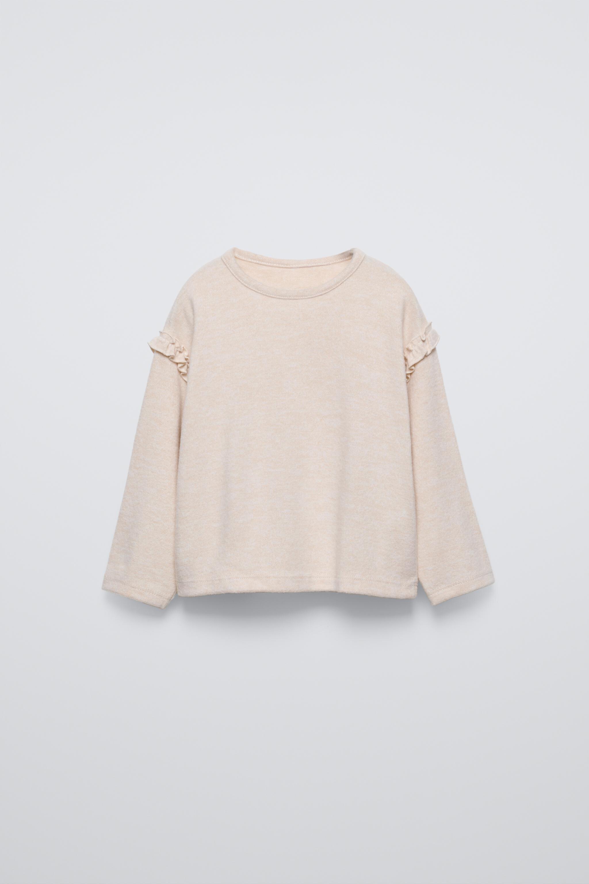 RUFFLED SOFT TOUCH T-SHIRT ZARA