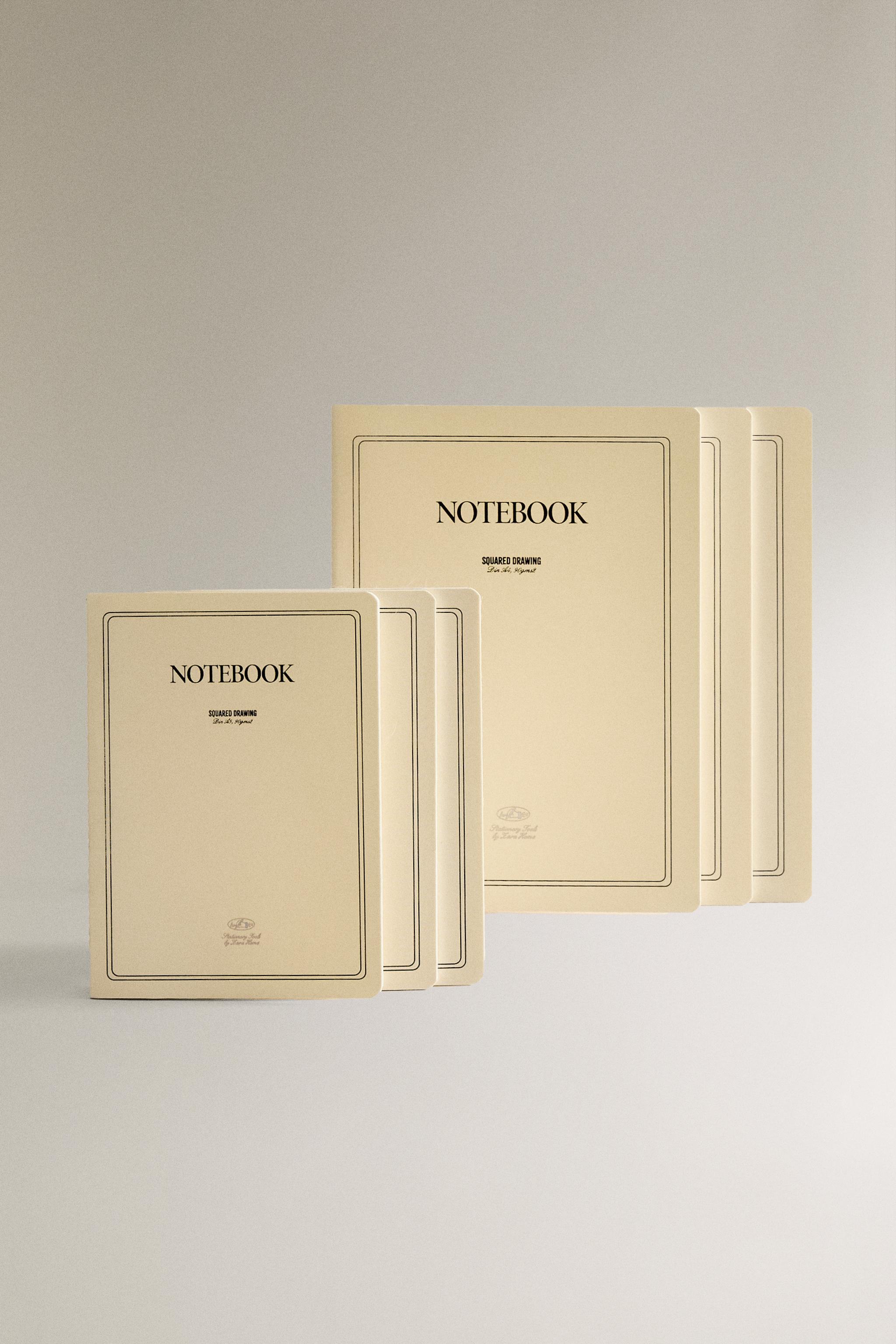 SET OF SOFT COVER NOTEBOOKS (SET OF 3) Zara Home