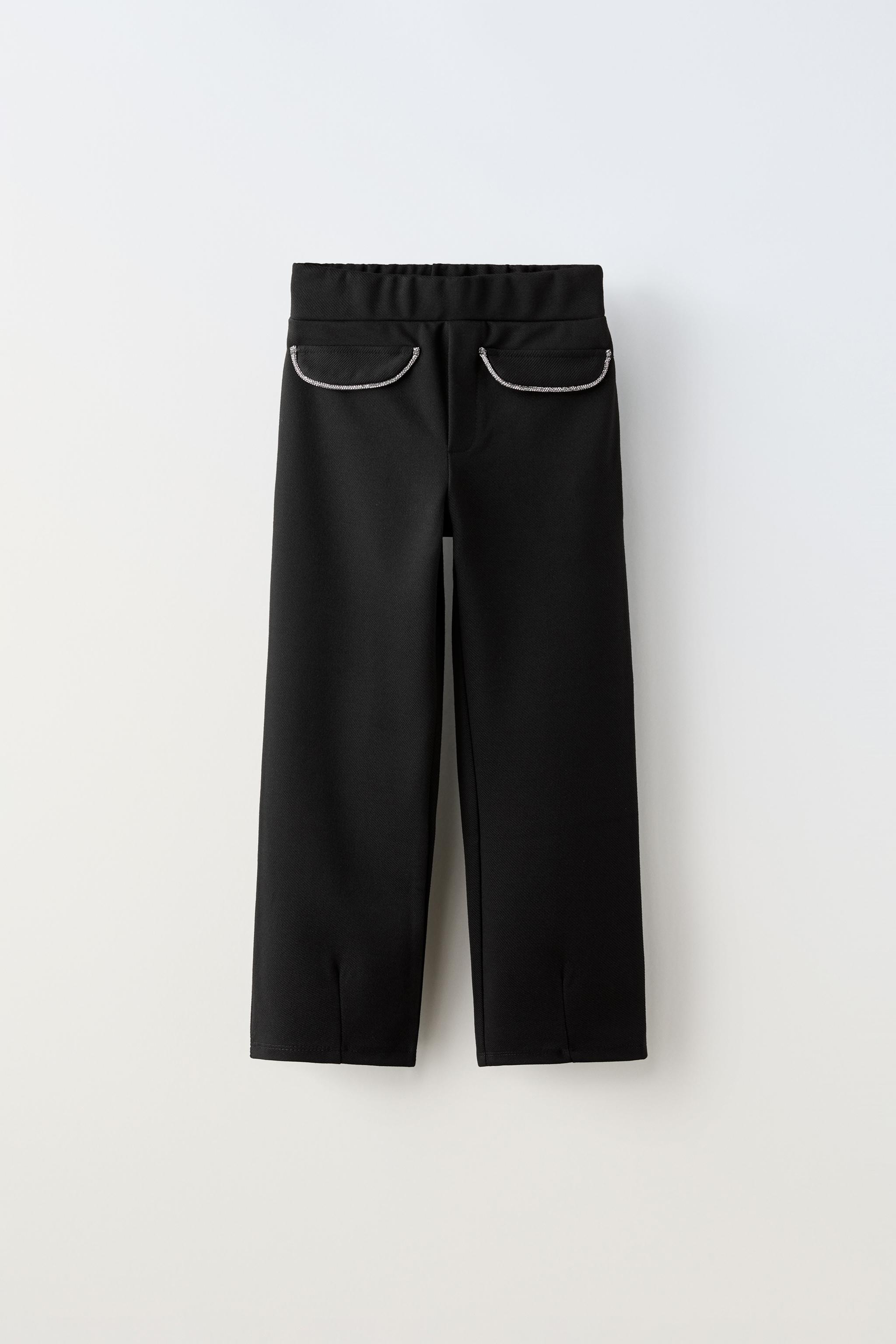  Брюки ZARA SHINY STRAIGHT LEG PANTS ZARA