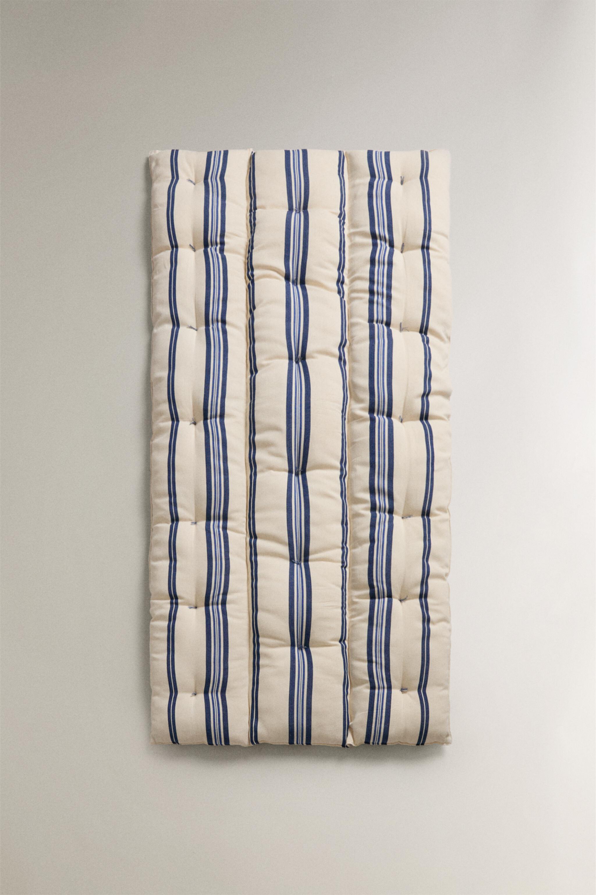 STRIPED COTTON MATTRESS TOPPER X TENSIRA Zarahome